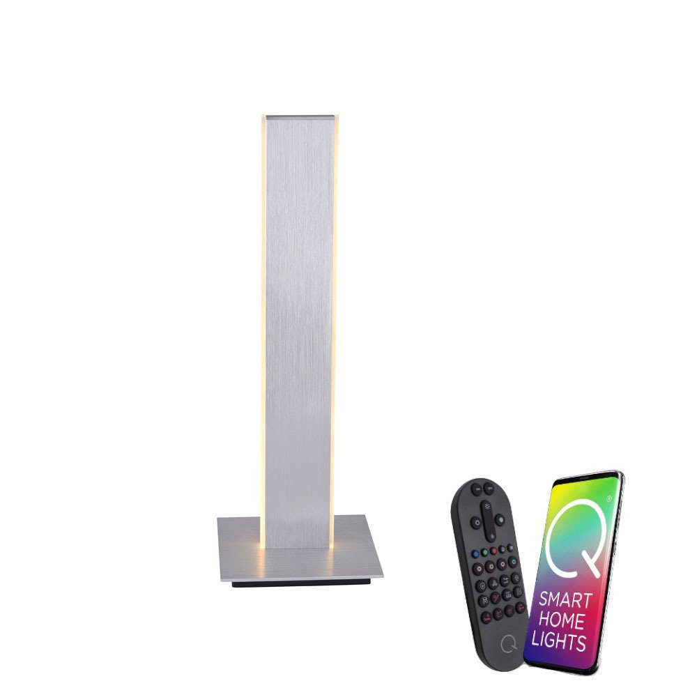 Paul Neuhaus Smarte LED-Leuchte LED fähig, Memoryfunktion, CCT Dimmfunktion, Q-Adriana + Smart Smart Tischleuchte Home, Farbwechsel, Leuchtmittel, mit Alexa Home, Fernbedienung RGB CCT-Farbtemperaturregelung