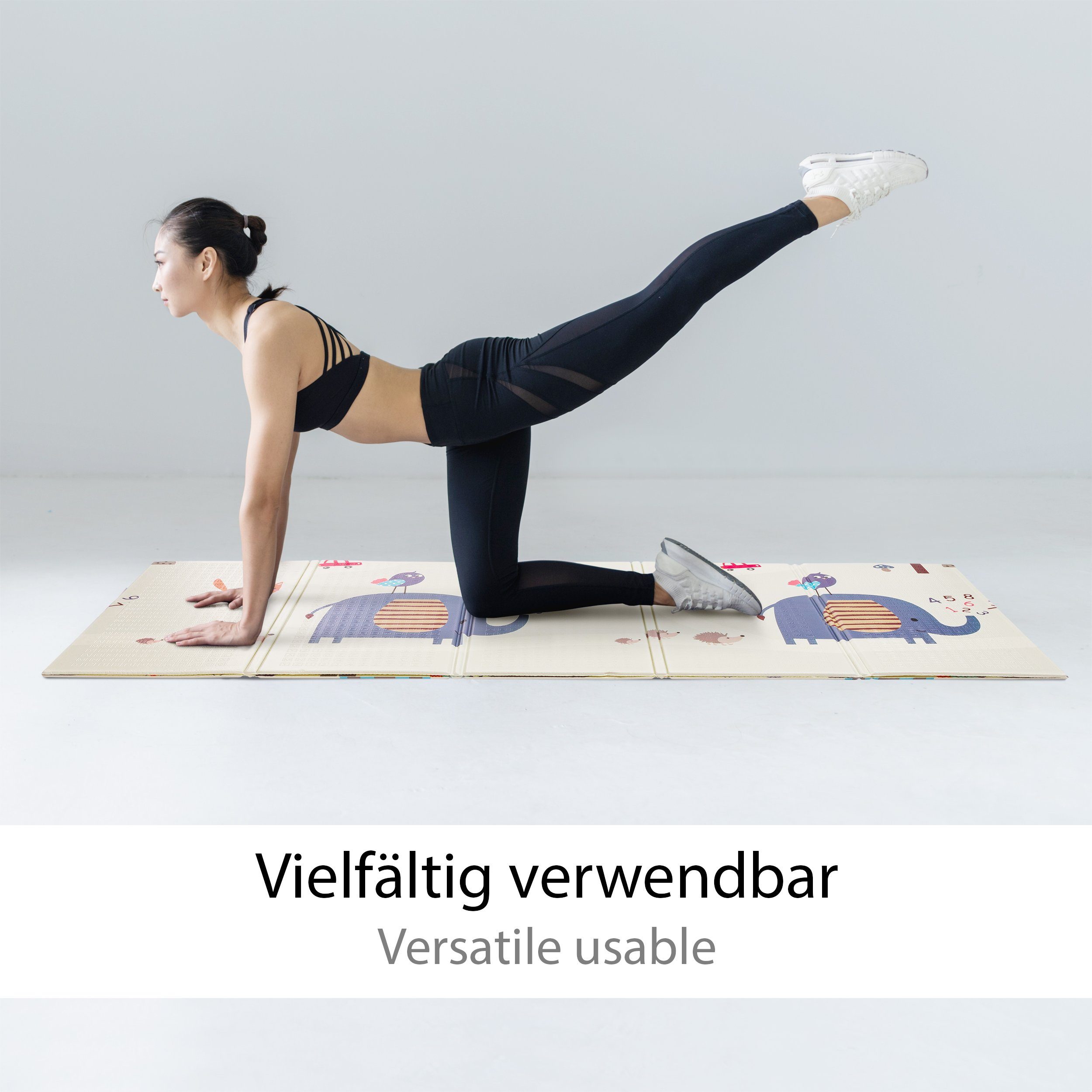 ONVAYA Bodenmatte Spielmatte, Krabbelmatte faltbar, 150x200, 180x200