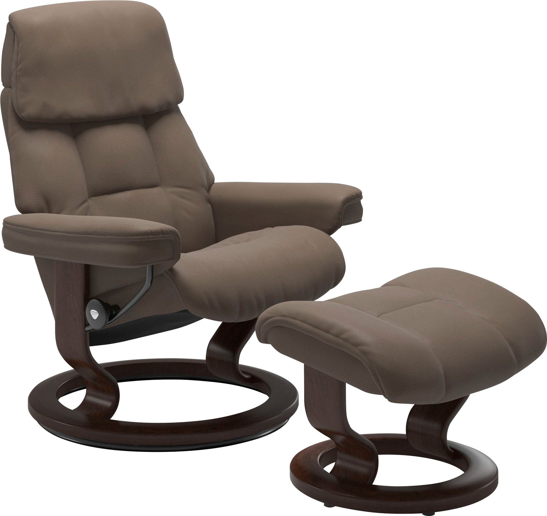 Stressless® Relaxsessel Ruby, mit Classic Base, Größe S, Gestell Eiche, Wenge, Braun & Schwarz