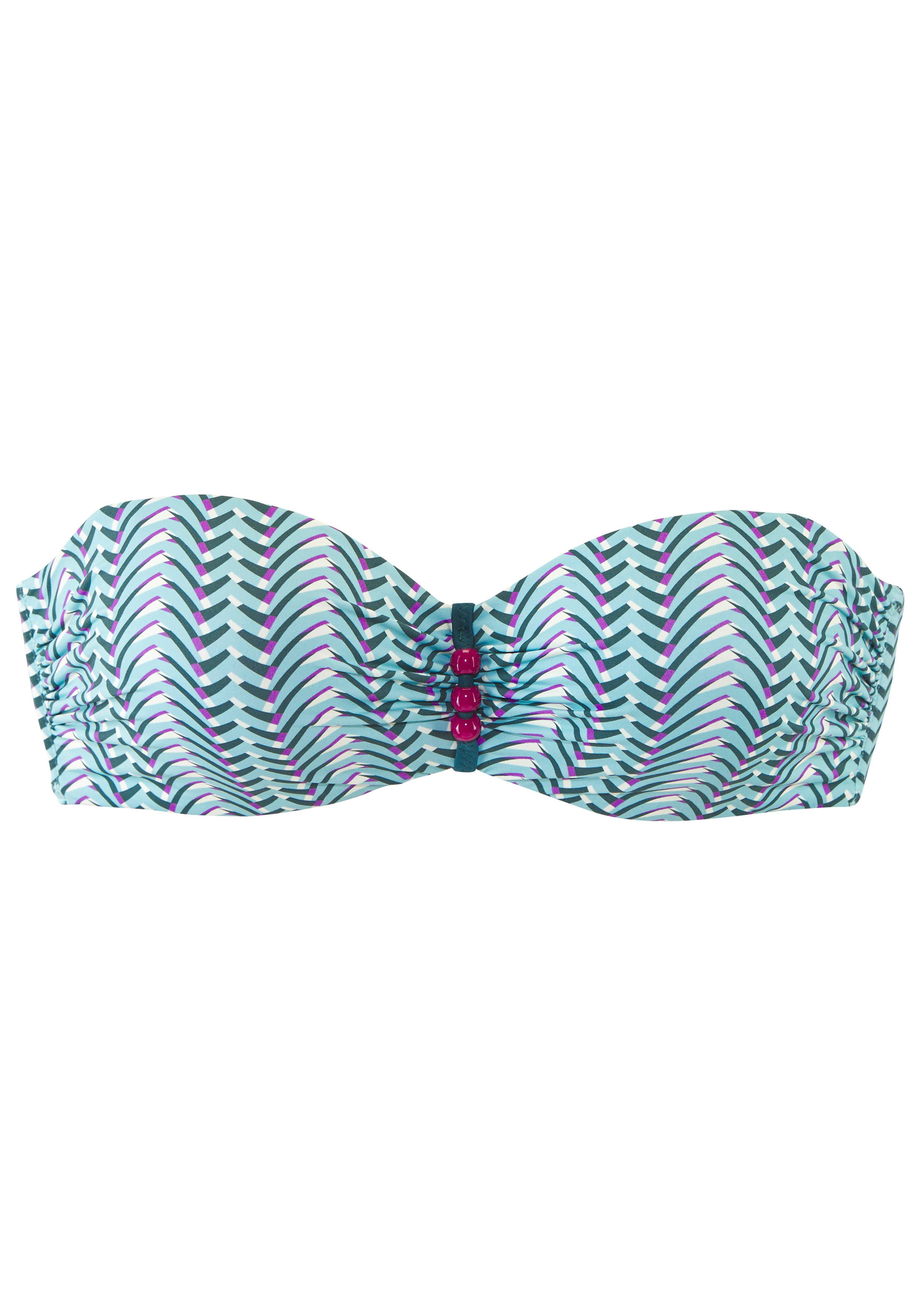 Vivance Bügel-Bandeau-Bikini mit Zierperlen