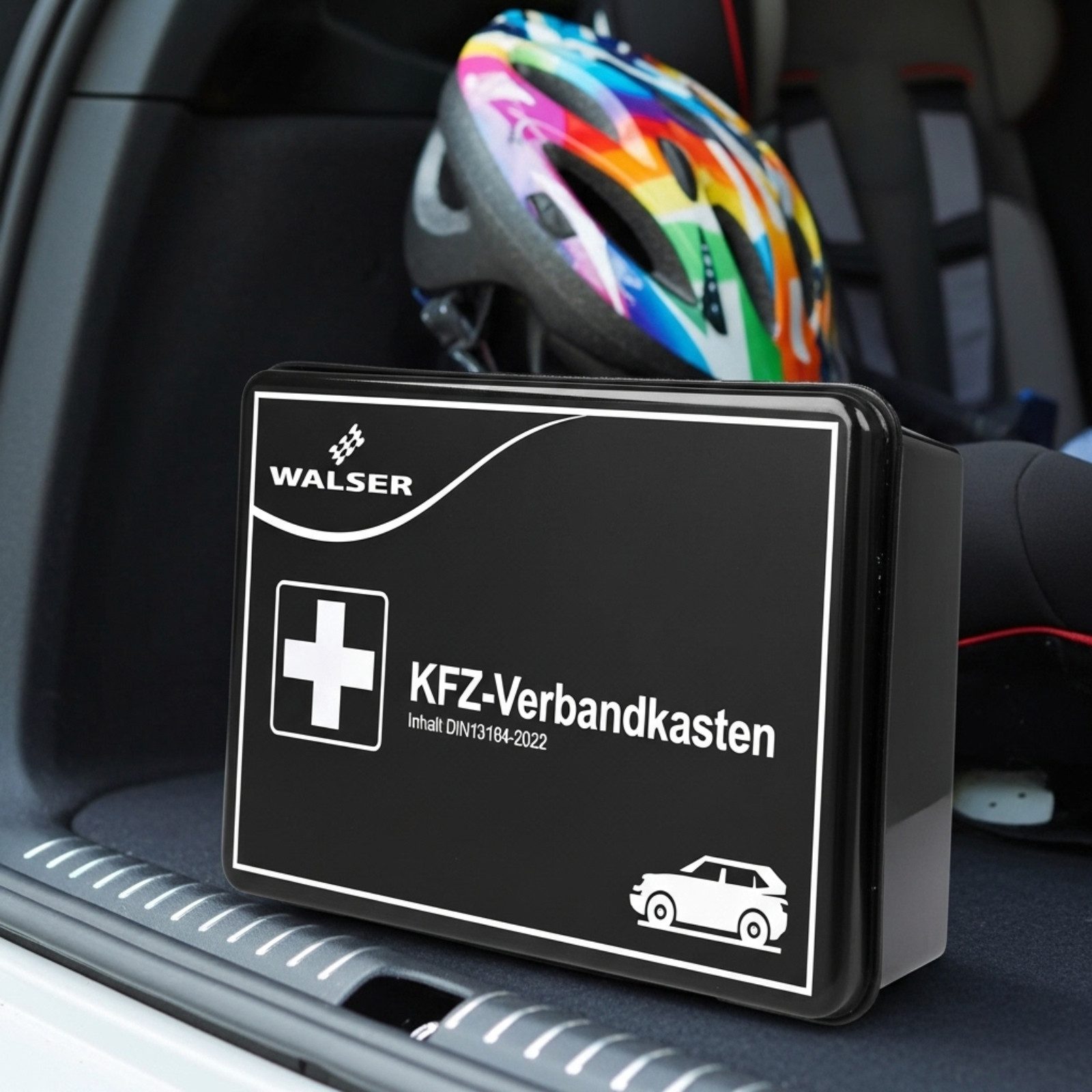 WALSER KFZ-Verbandkasten Erste Hilfe Verbandszeug Auto PKW Notfall Hardcase Box