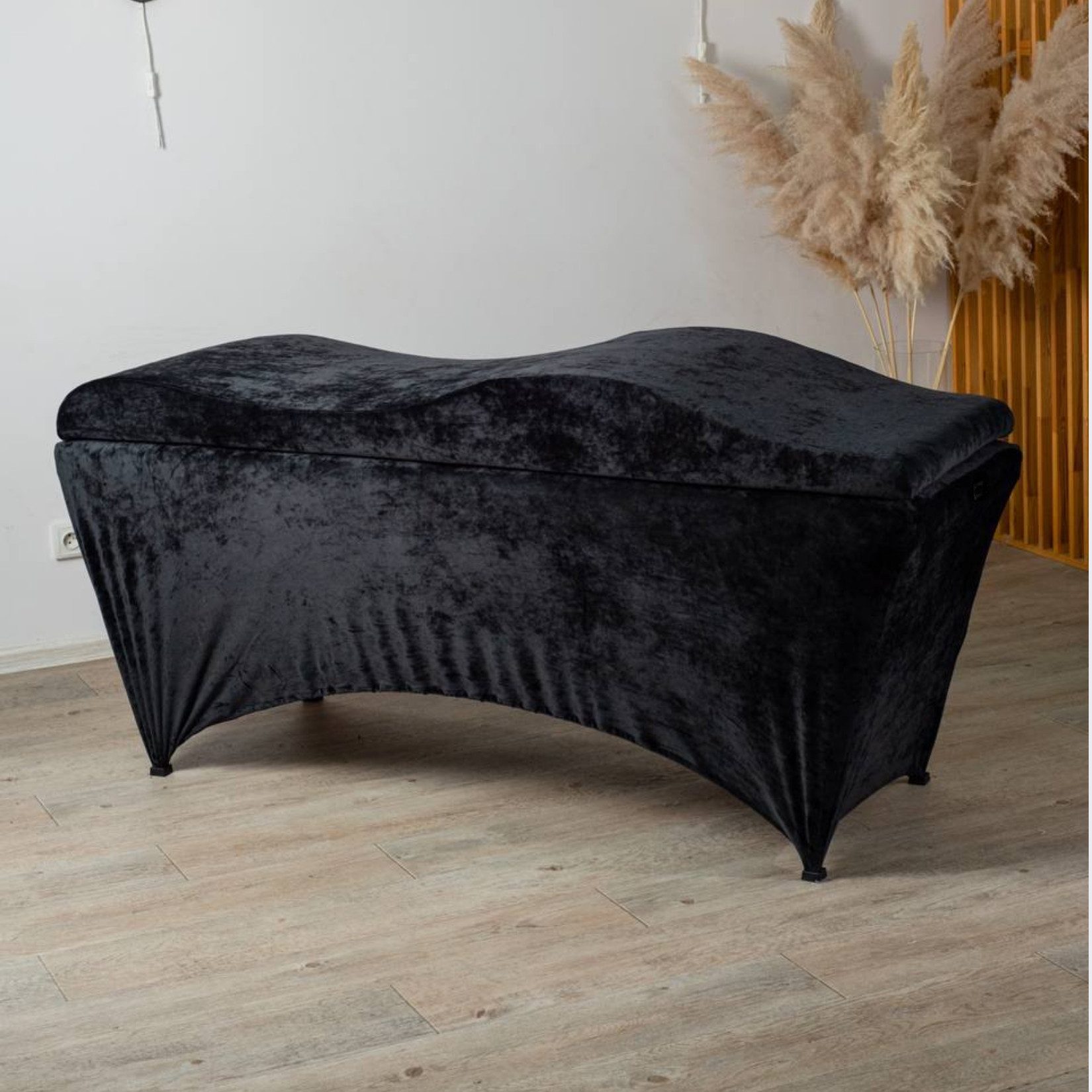 STM Company Massageliege Wave Matratze (Curved topper) mit Memory Foam, Liegenbezug, Set (180x60 / 190x70 cm, für Wimpernverlängerungen, PMU), für Kosmetikliege, Behandlungsliege, Wimpermstudio