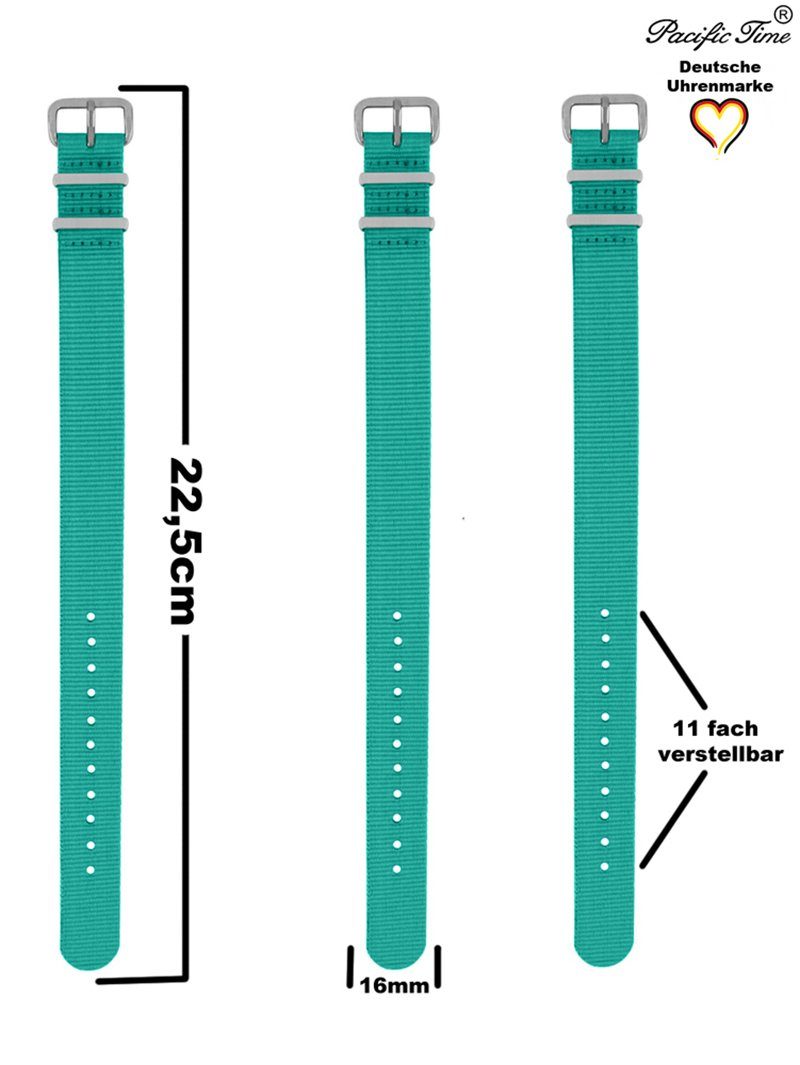 Pacific Time Quarzuhr Kinder Armbanduhr Lernuhr Wechselarmband, Mix und Match Design - Gratis Versand – Bild 5 von 5