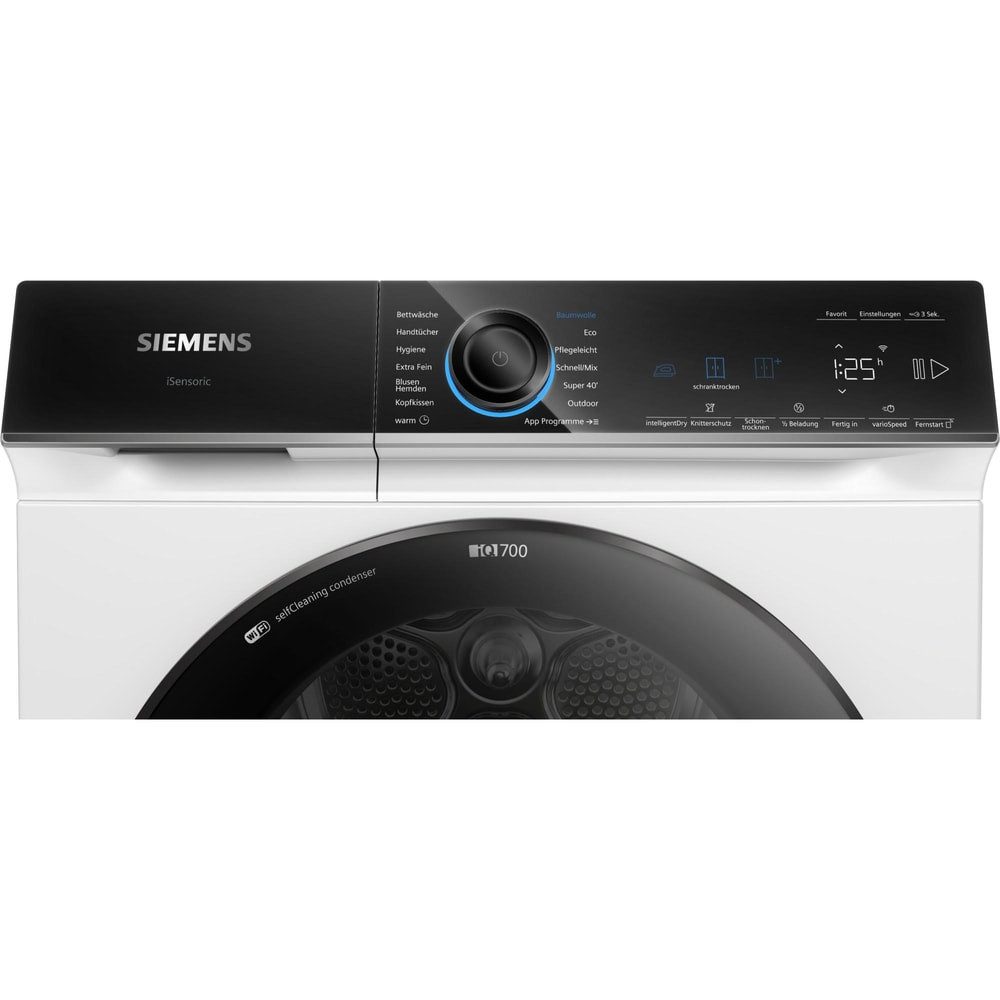 Robustes Gehäuse und hochwertige Verarbeitung des SIEMENS Wärmepumpentrockners WQ46B2DEX