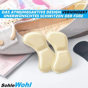 MAVURA Fersenpolster SohleWohl Premium Fersenpolster Fersenkissen Fersenschutz, Fersenhalter Schuhpolster Fersen Polster [6 Paare]