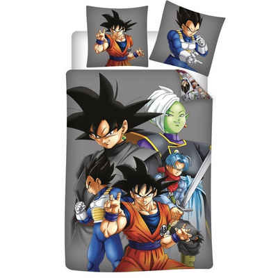 Bettwäsche Dragonball Goku Songoku Bettwäsche Set, Dragon Ball, Baumwolle, Deckenbezug 135-140x200 cm Kissenbezug: 65X65 cm