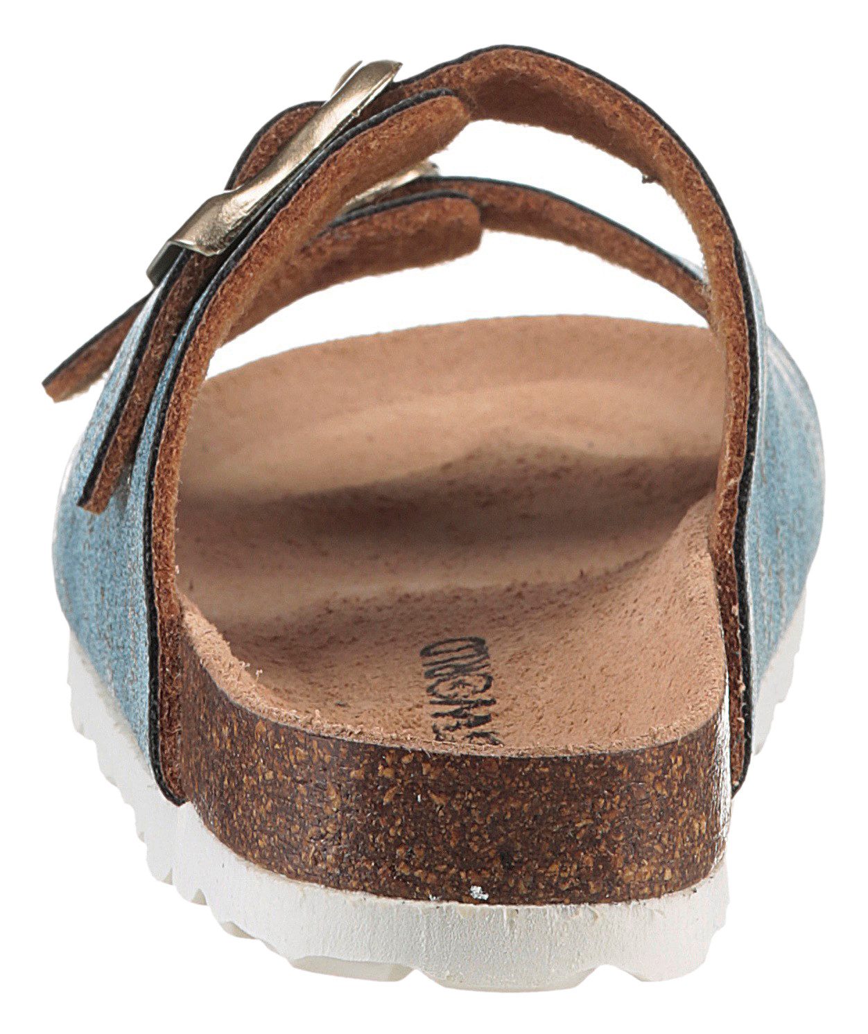KIDSWORLD Pantolette Sommerschuh, Strandschuh, Urlaubschuh, Hausschuh mit Schnallen