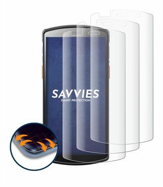 Savvies Full-Cover Schutzfolie für Urovo DT50 5,7", Displayschutzfolie, 4 Stück, 3D Curved klar