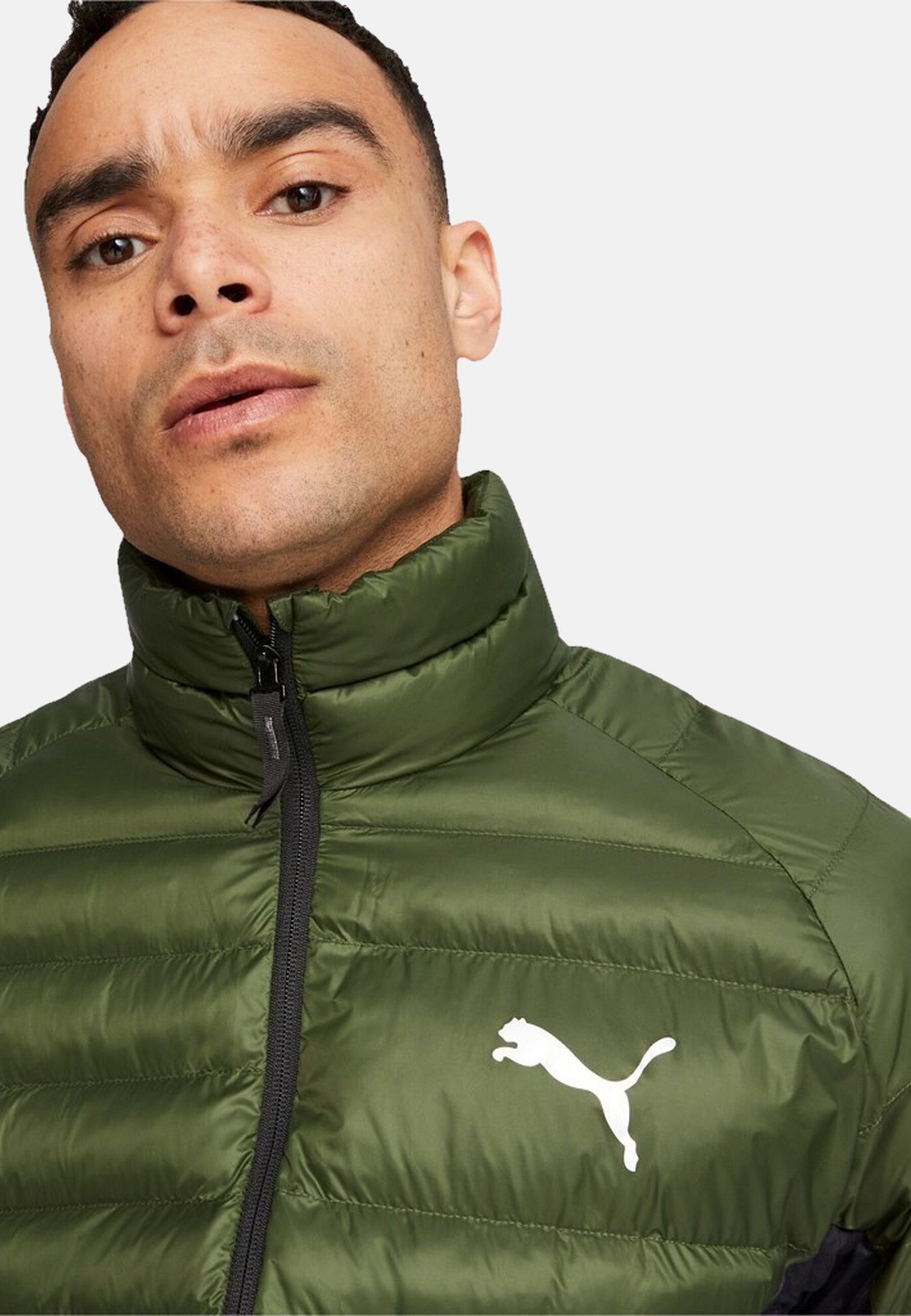 PUMA Steppjacke Jacke PackLITE Steppjacke mit Stehkragen und (1-St)
