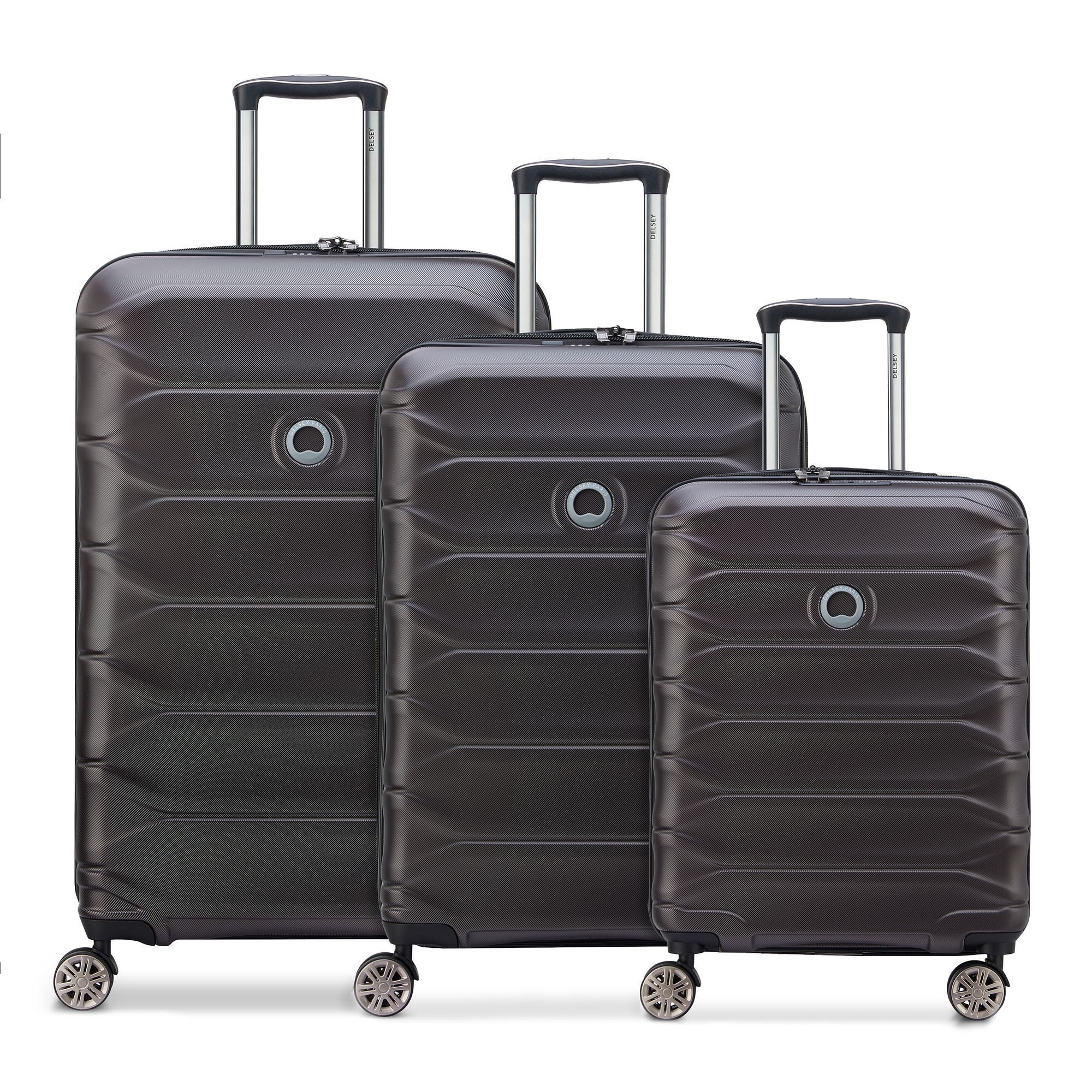 Delsey Paris Trolleyset Meteor, 4 Rollen, (3-teilig, 3 tlg), Polycarbonat