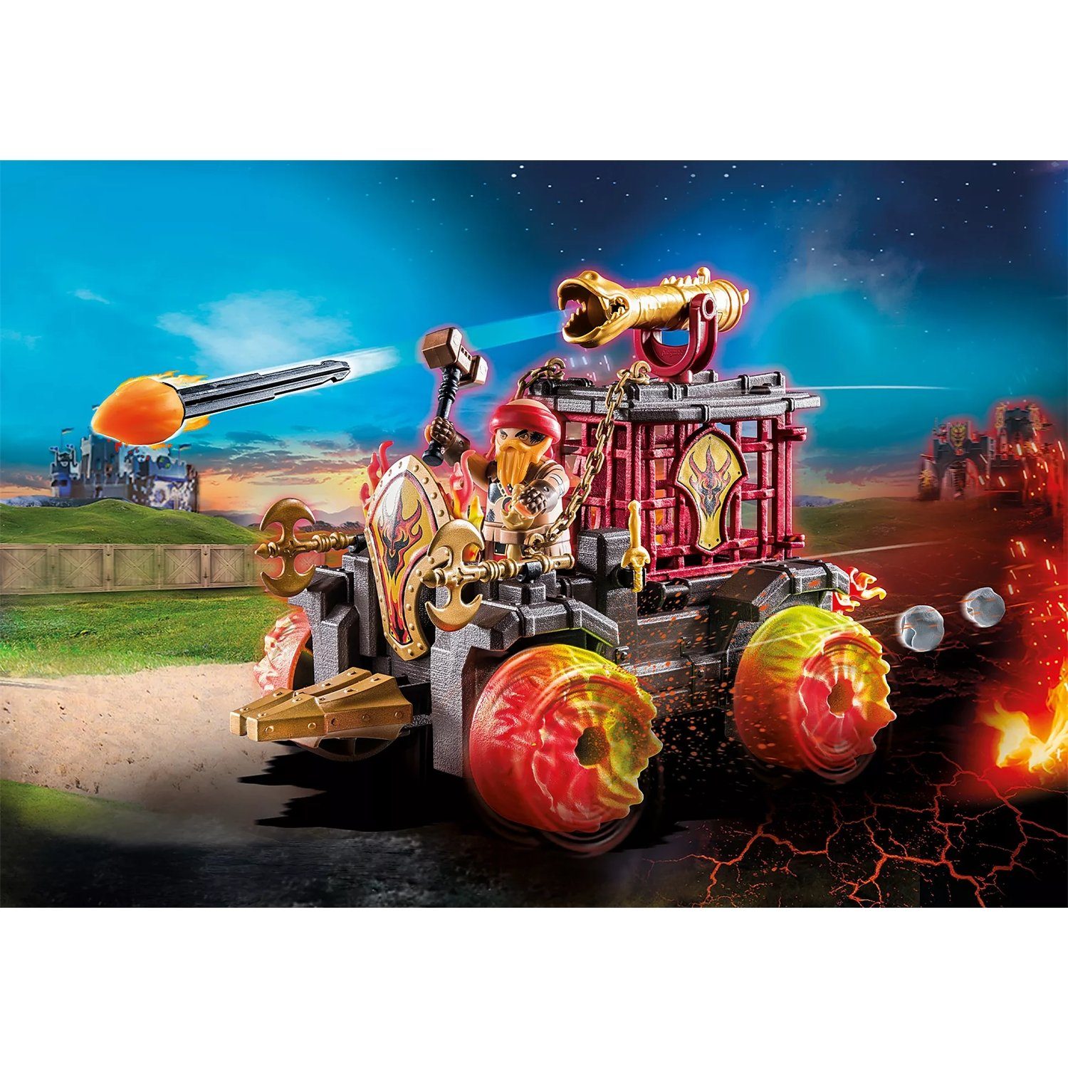 Playmobil® 71299 Burnham Raiders - Feuerkampfwagen Konstruktions-Spielset günstig online kaufen