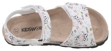 KIDSWORLD Riemchensandale, Sommerschuh, Sandalette, Klettschuh, mit praktischen Klettriemchen