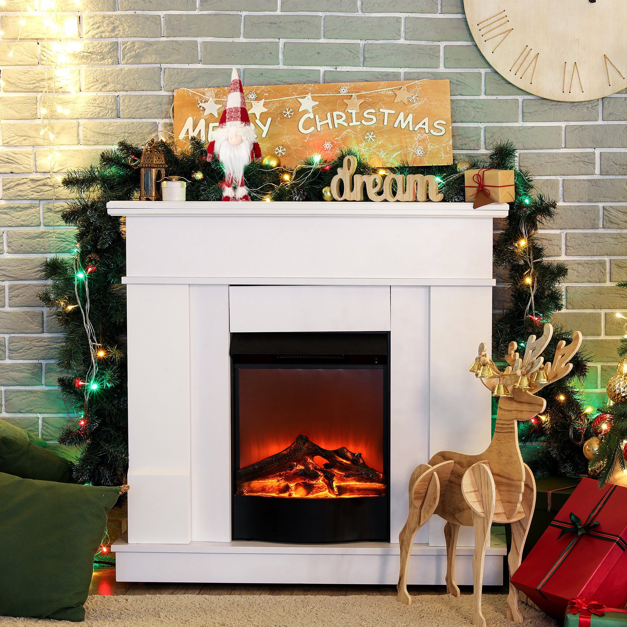 Lemodo Wichtel stehender Weihnachtswichtel aus Stoff, versch. Größen (1 St)