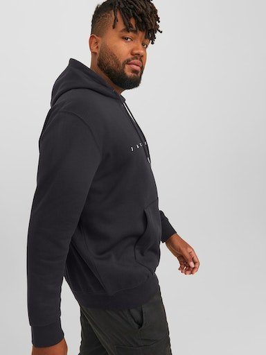 & PLS black PlusSize Kapuzensweatshirt SWEAT HOOD JJESTAR JJ Jack NOOS Jones