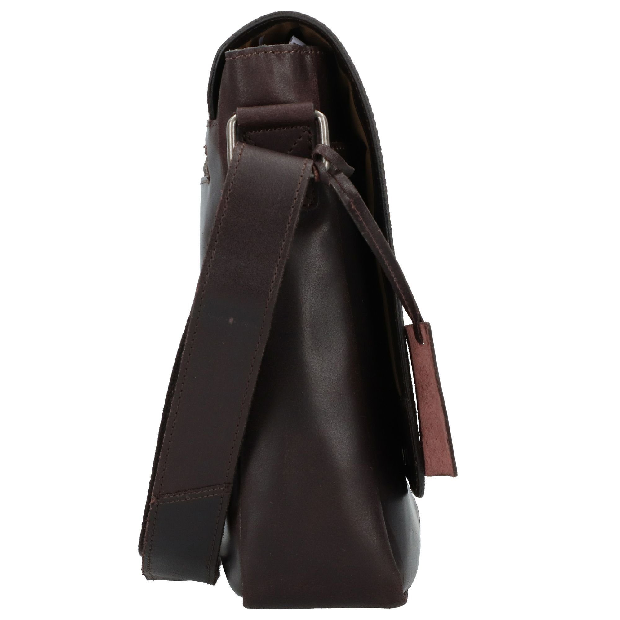 Burkley Burkely Messenger Vintage, brown Leder Bag