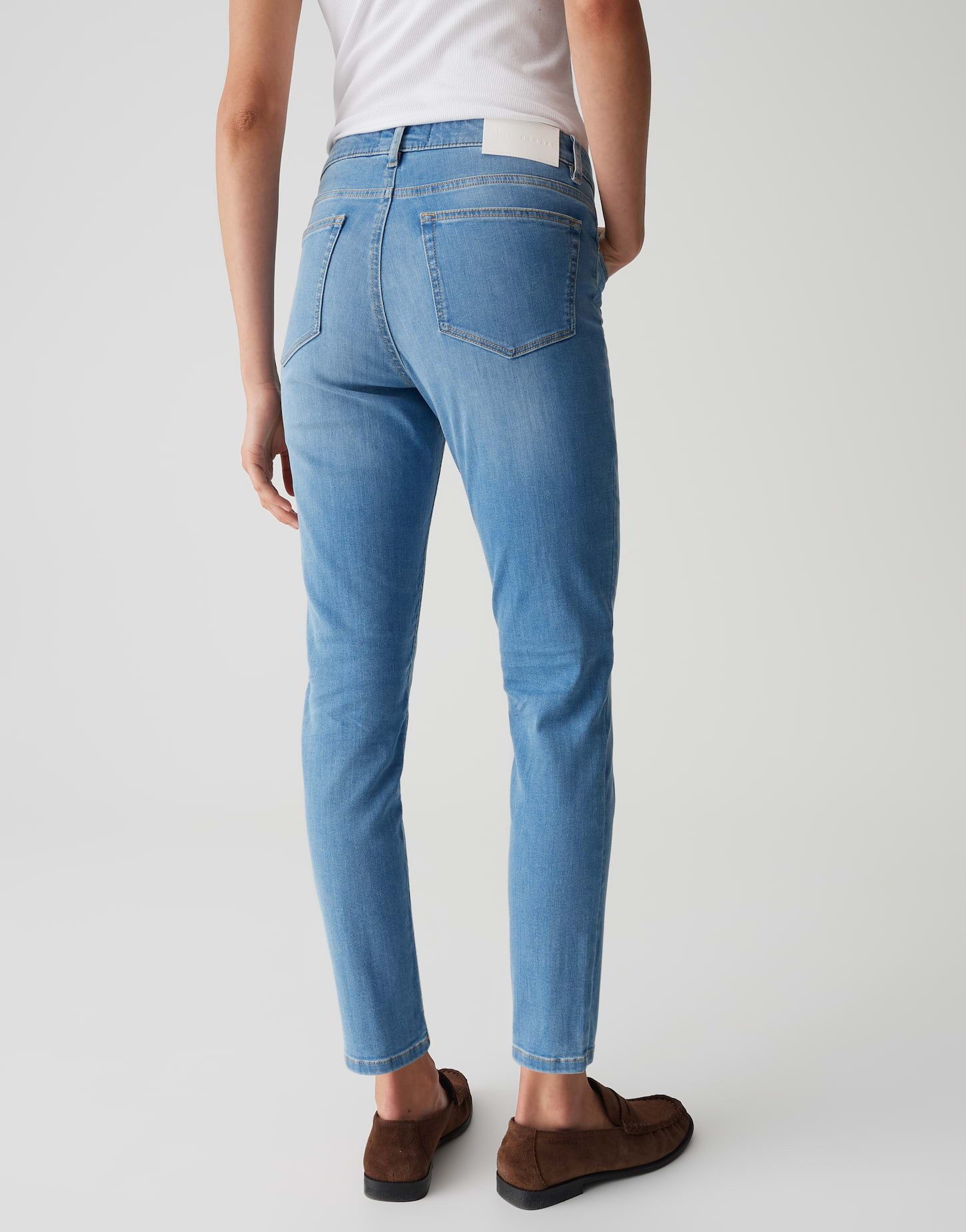 OPUS PANTS Skinny-fit-Jeans ENJA EASE mit Powerstretch Low Rise Ankle, Spanish Cotton, Zip-Fly