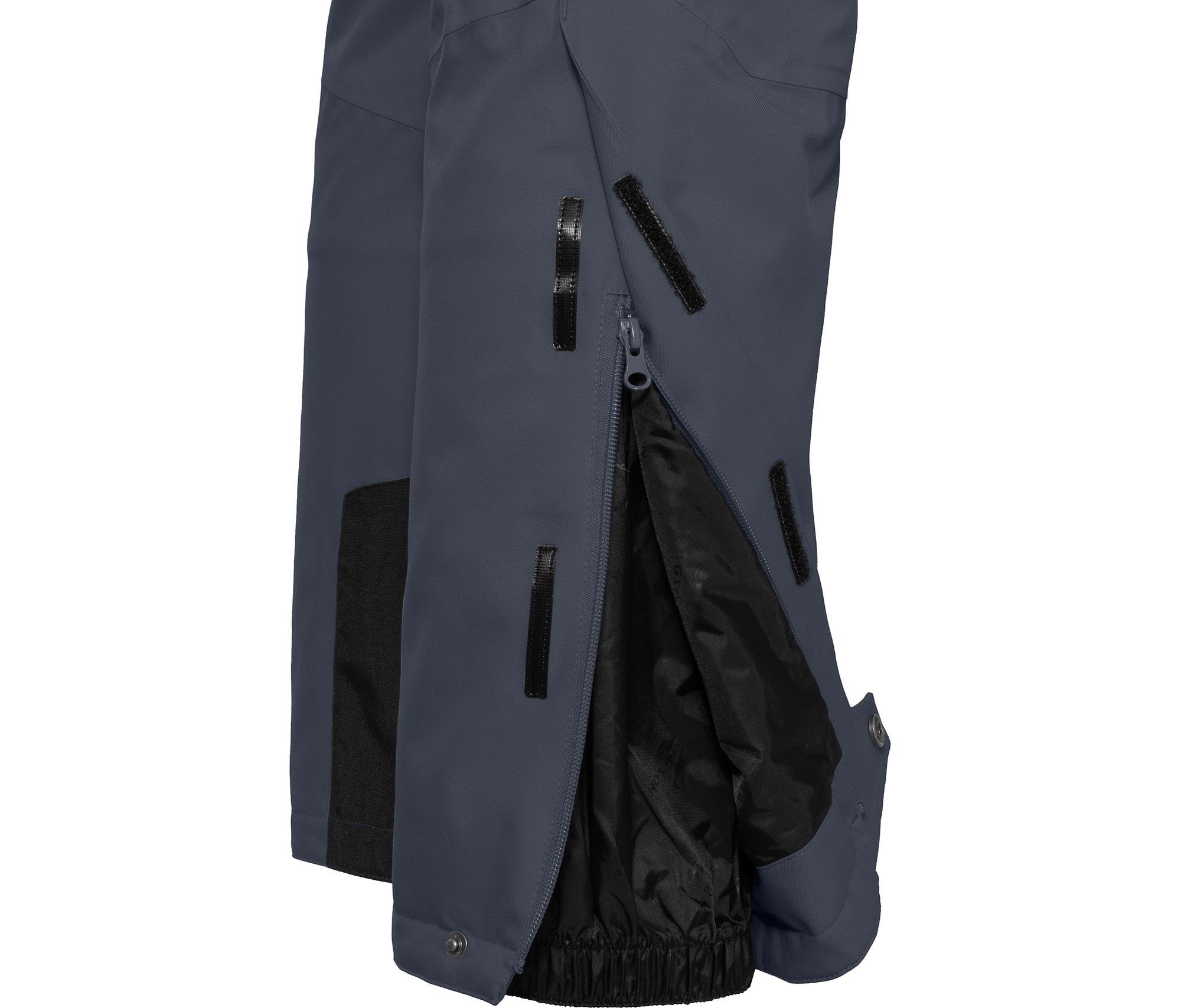 Bergson Skihose TUSBY COMFORT grau/blau Normalgrößen mm Skihose, wattiert, Wassersäule, Damen 20000 recycelt