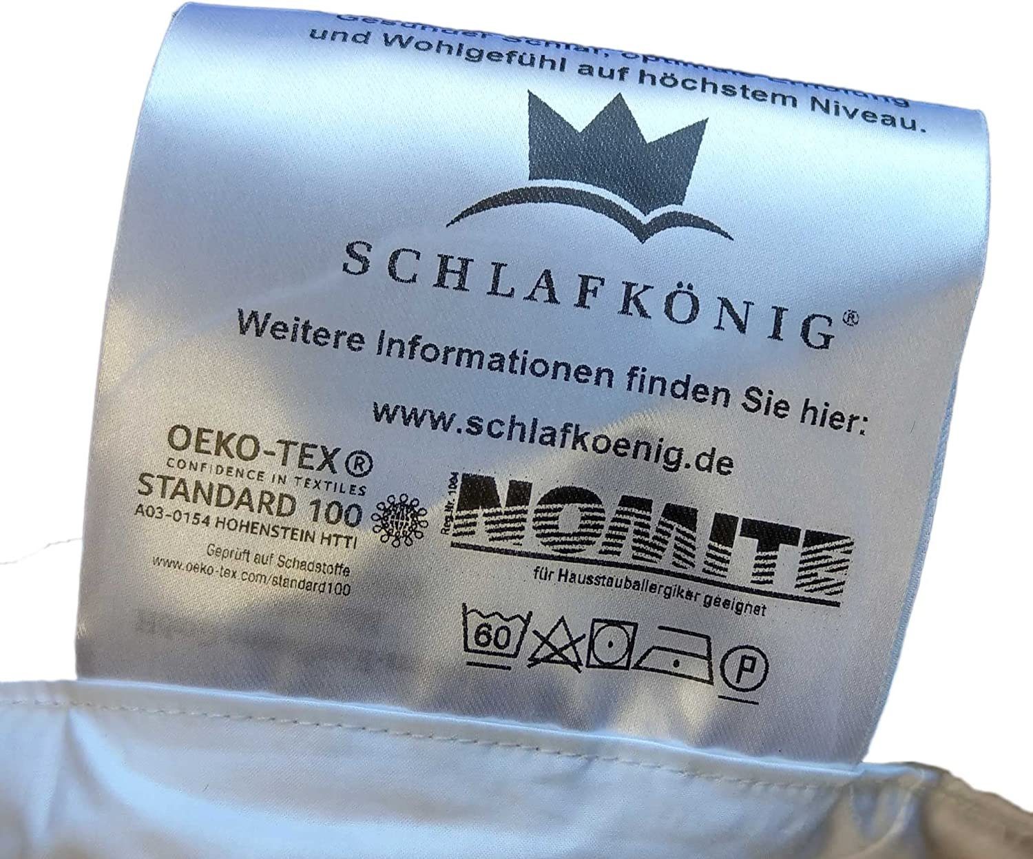 Daunenkissen Daunenkissen Schlafkönig, SCHLAFKÖNIG, Füllung: 85% in Daunen - Federn, Germany 15% Made