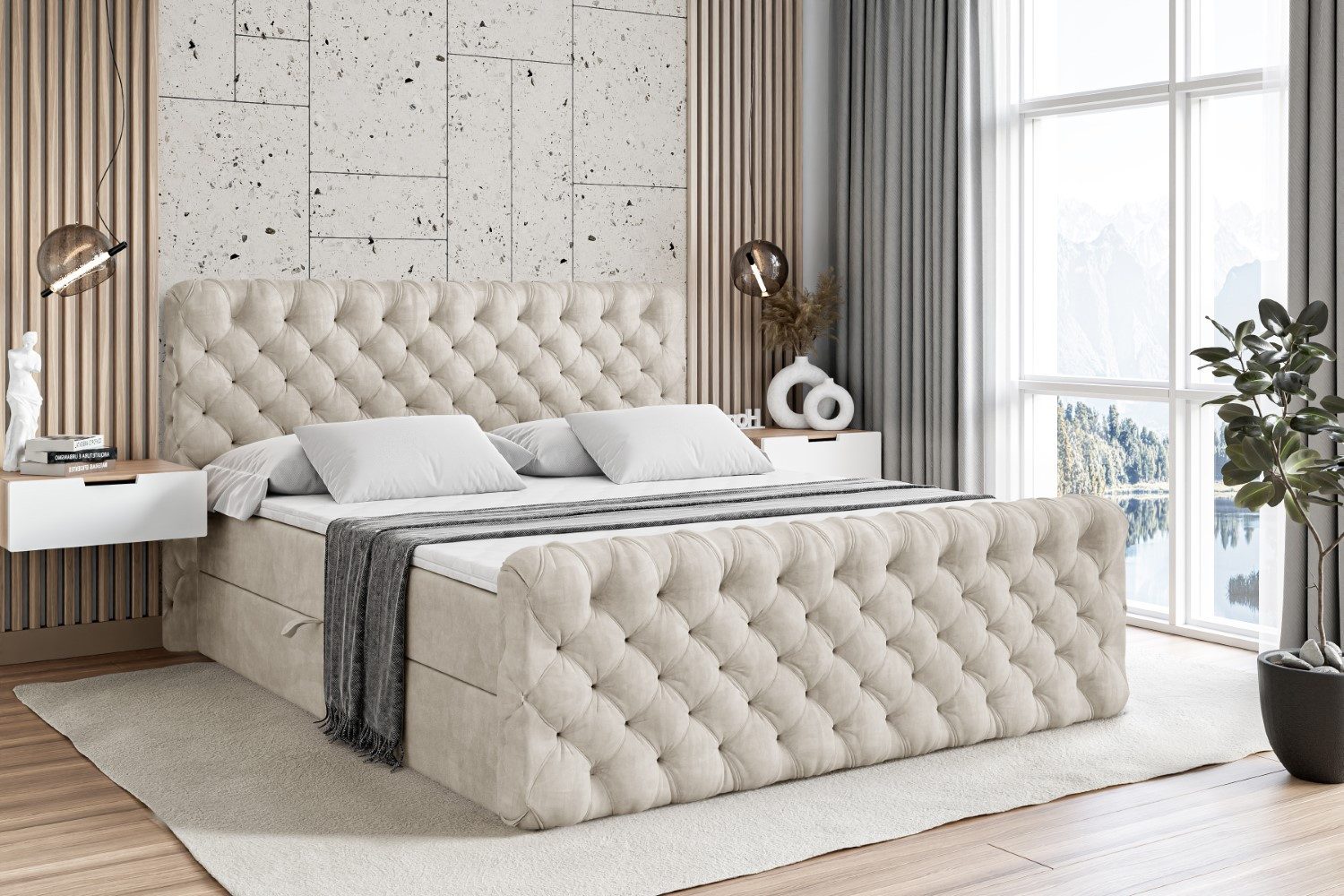 ALTDECOR Boxbett BOXI8-Z (Multipocket-Matratze H4, H3 Matratze Bonellfederu günstig online kaufen