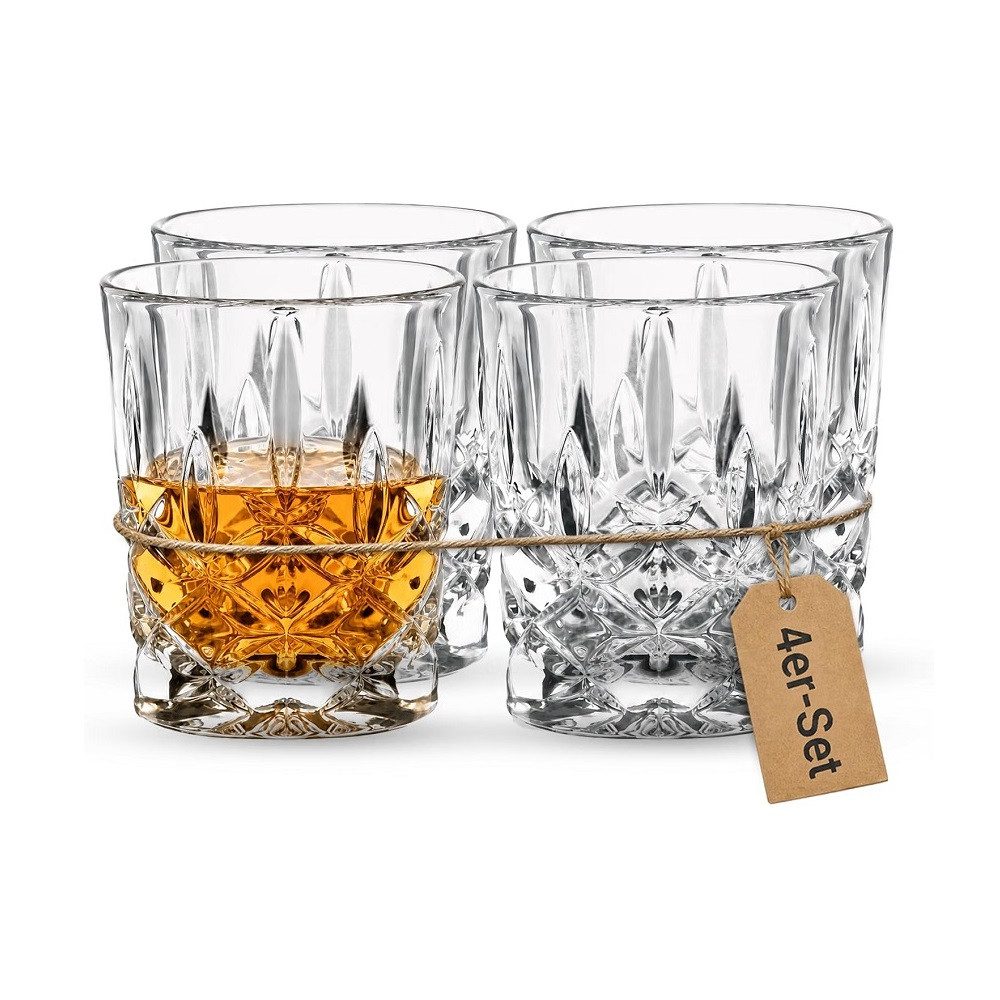 Der Porzellan-Laden Schnapsglas Der-Porzellan-Laden by Nachtmann Noblesse Stamper 4er Set, Kristallglas