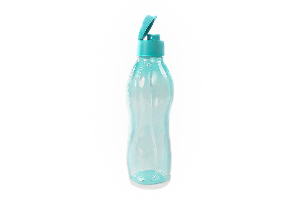 TUPPERWARE Trinkflasche To Go Eco 750 ml blau/türkis Clippverschluss