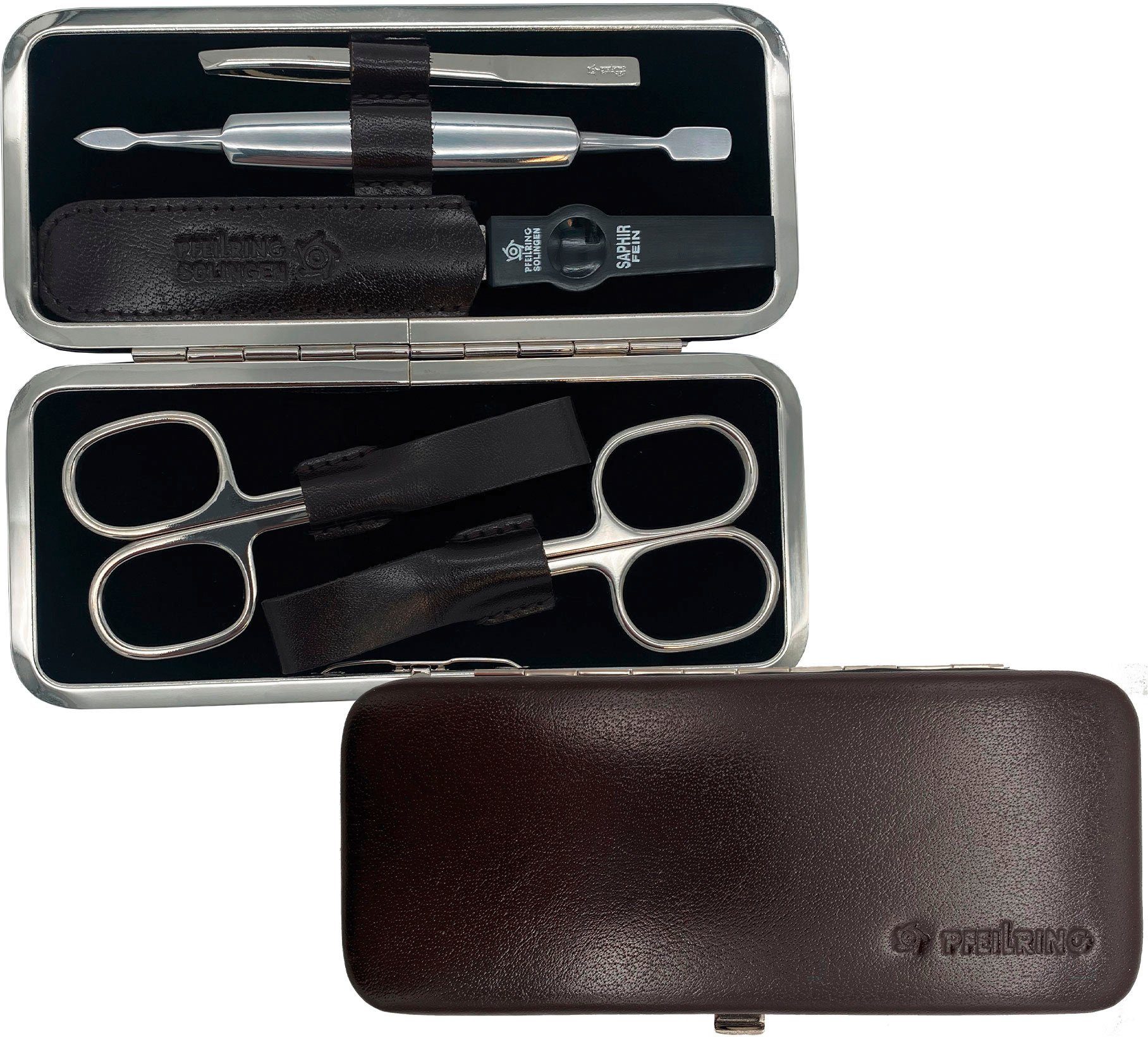 PFEILRING Maniküre-Etui, 5 tlg., Rahmenetui Rindleder günstig online kaufen
