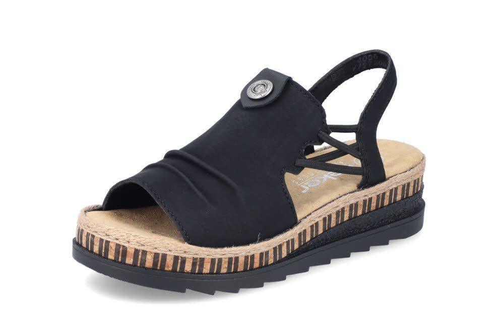 FSK Damen Sandalen Keilsandalette