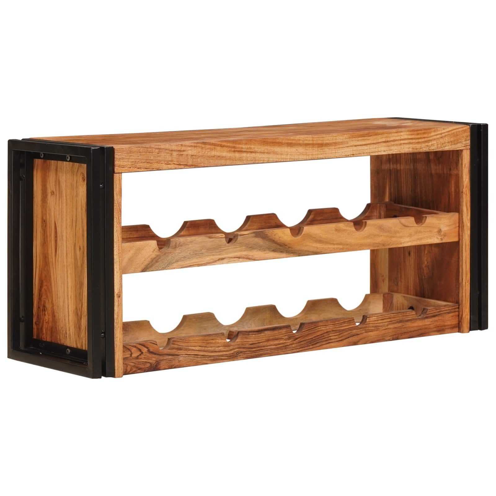 vidaXL Weinregal Weinregal Braun 100 x 45 x 33 cm Massivholz, 1-tlg.