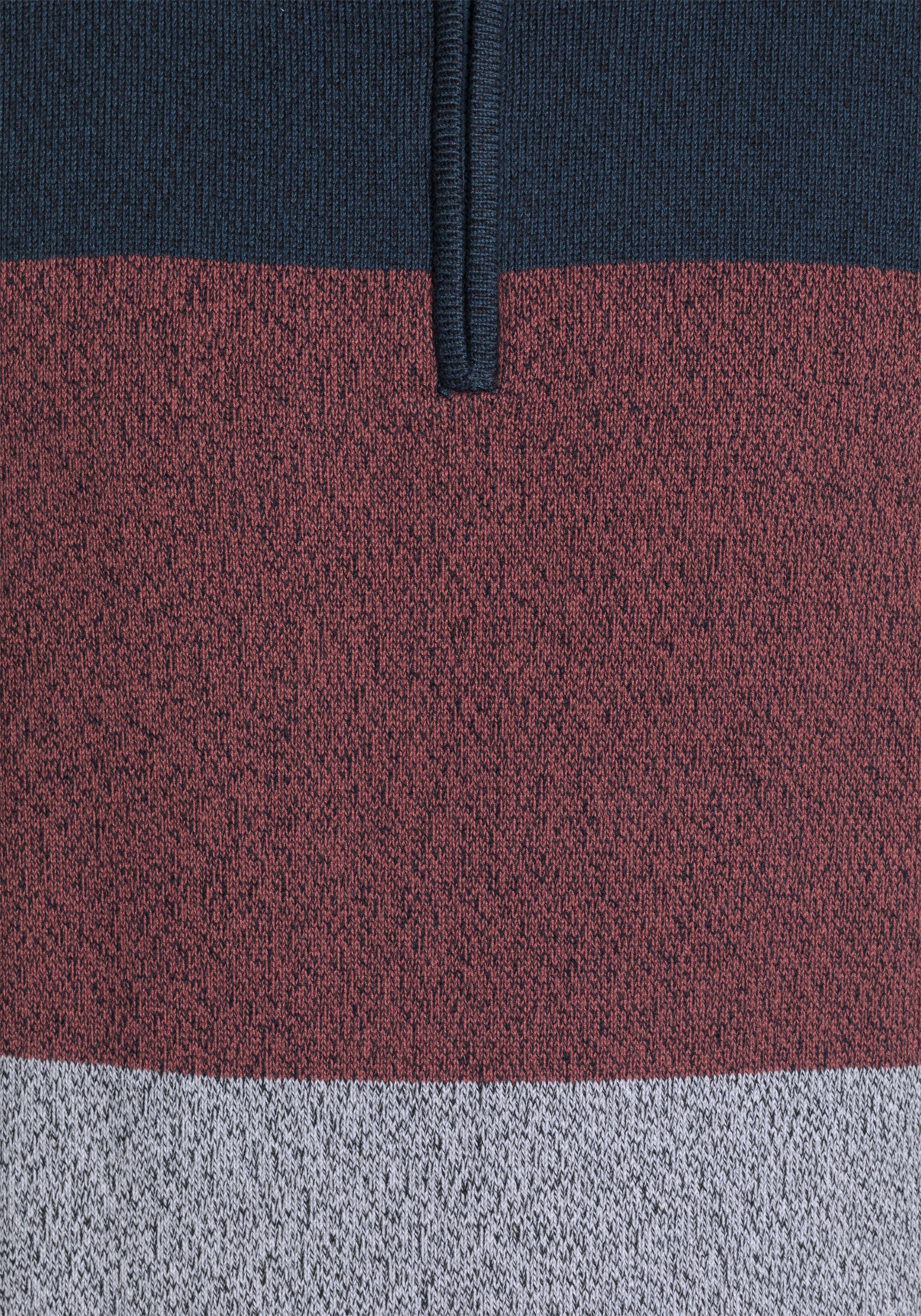 Man's World Troyer Bis Größe 5 XL mit Blockstreifen