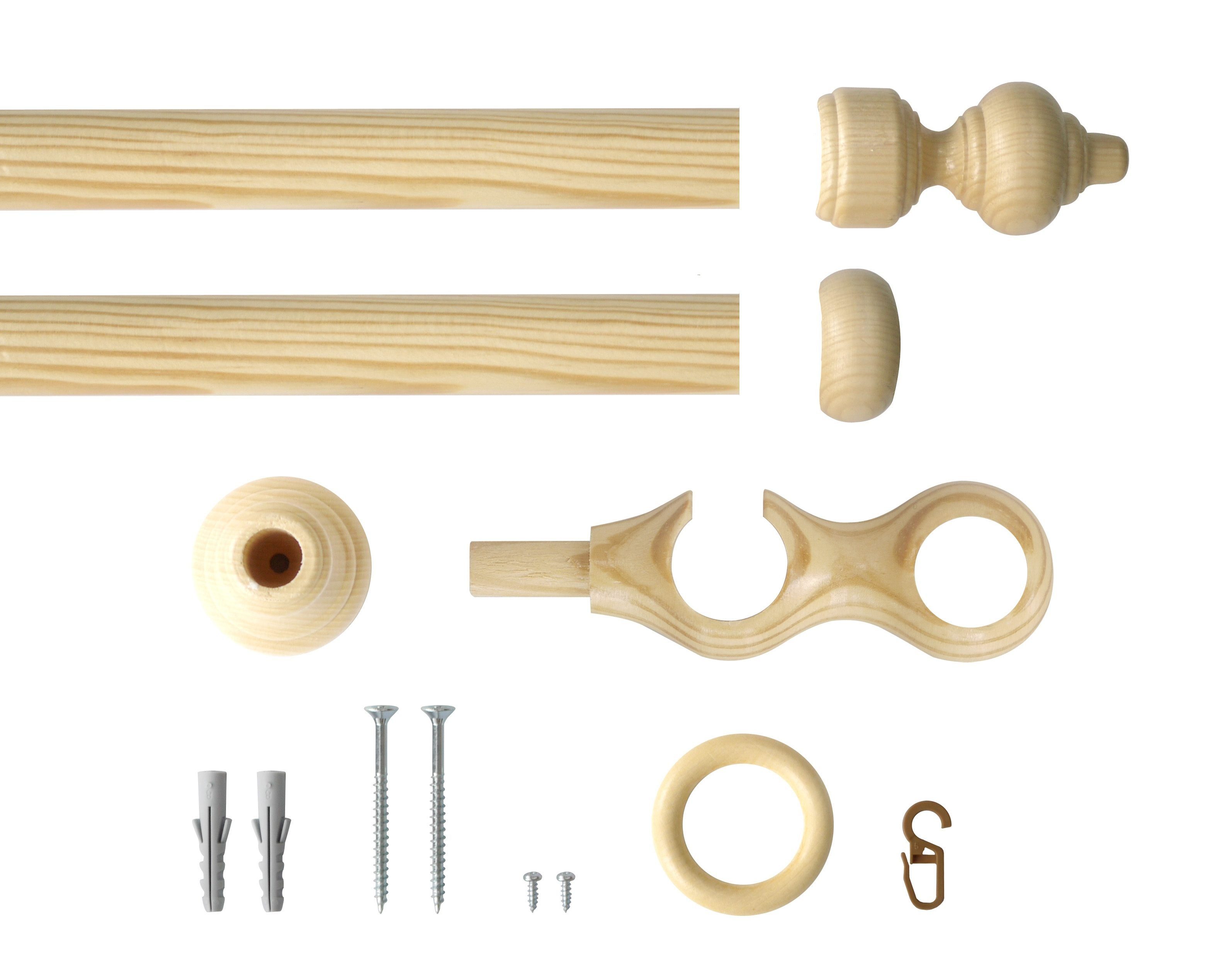 Good Life Gardinenstange Trend, Ø 28 mm, 2-läufig, Fixmaß, mit Bohren, vers günstig online kaufen