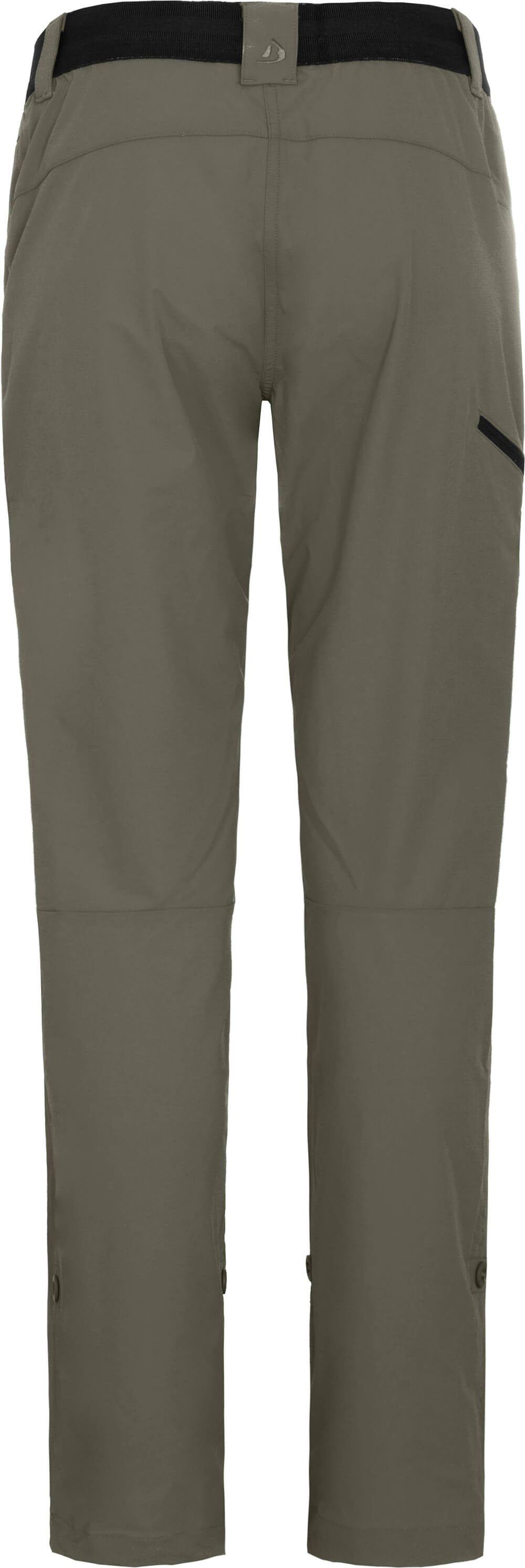 Bergson Outdoorhose VIDAA leicht, grau/grün COMFORT Damen Normalgrößen, strapazierfähig, Wanderhose