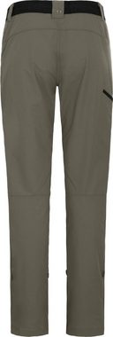 Bergson Outdoorhose VIDAA COMFORT Damen Wanderhose, leicht, strapazierfähig, Normalgrößen, grau/grün