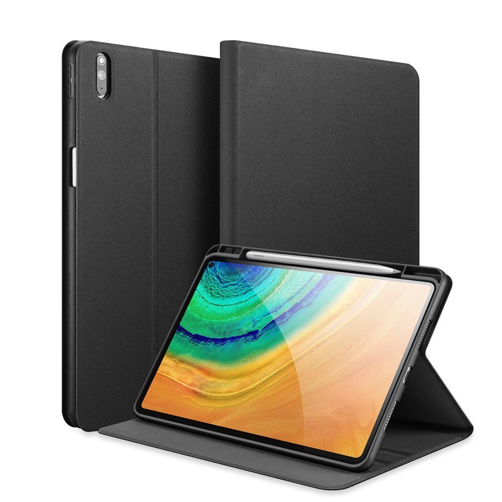 Dux Ducis Tablet-Hülle Hartschale mit Smart Sleep und integrierter  Standfunktion Etui Schutz Hülle Tasche Cover kompatibel mit HUAWEI MATEPAD  Pro 10.8" Schwarz