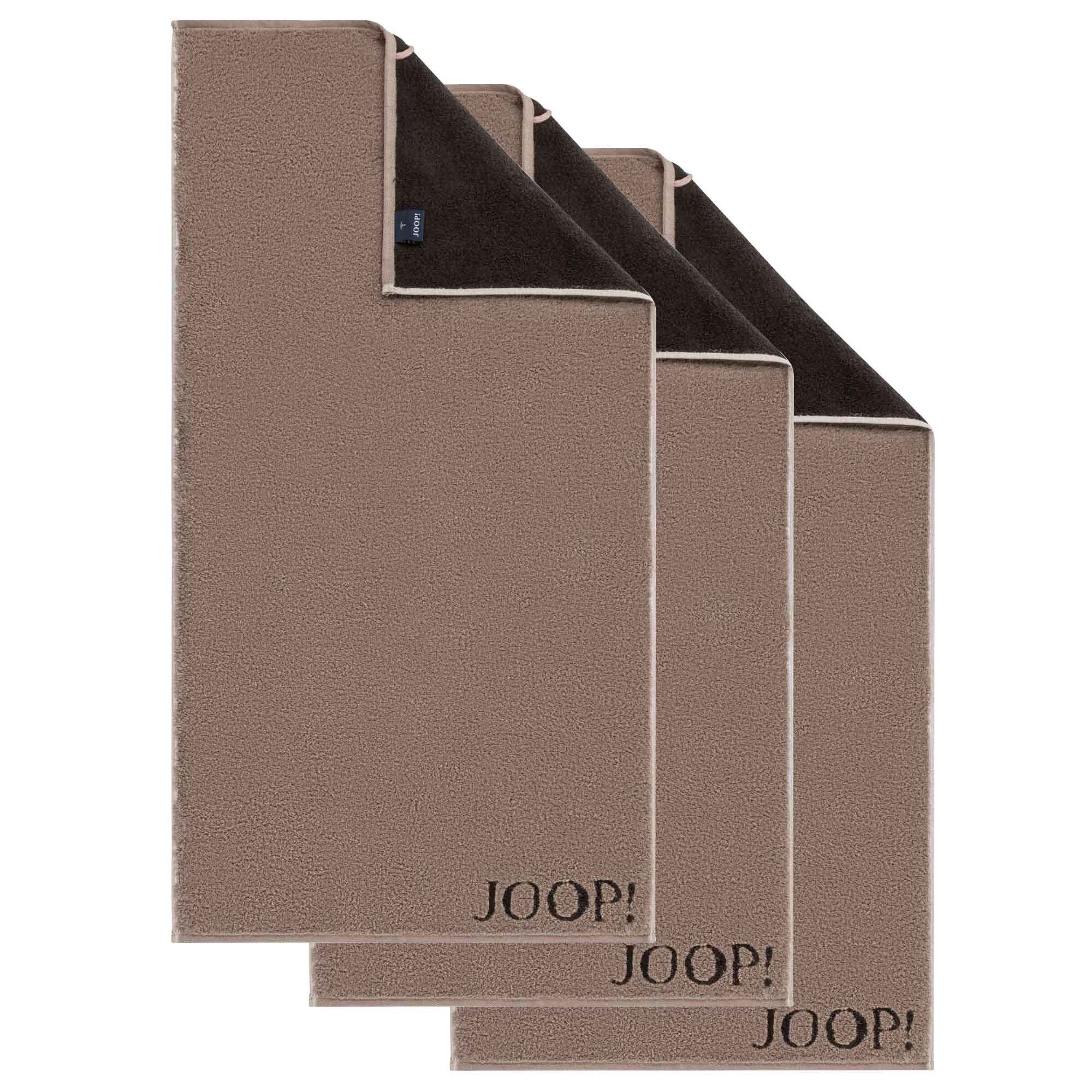 Joop! Handtuch Handtuch Classic / Infinity Kollektion, 3er Pack -, Frottier (3-St) Mocca
