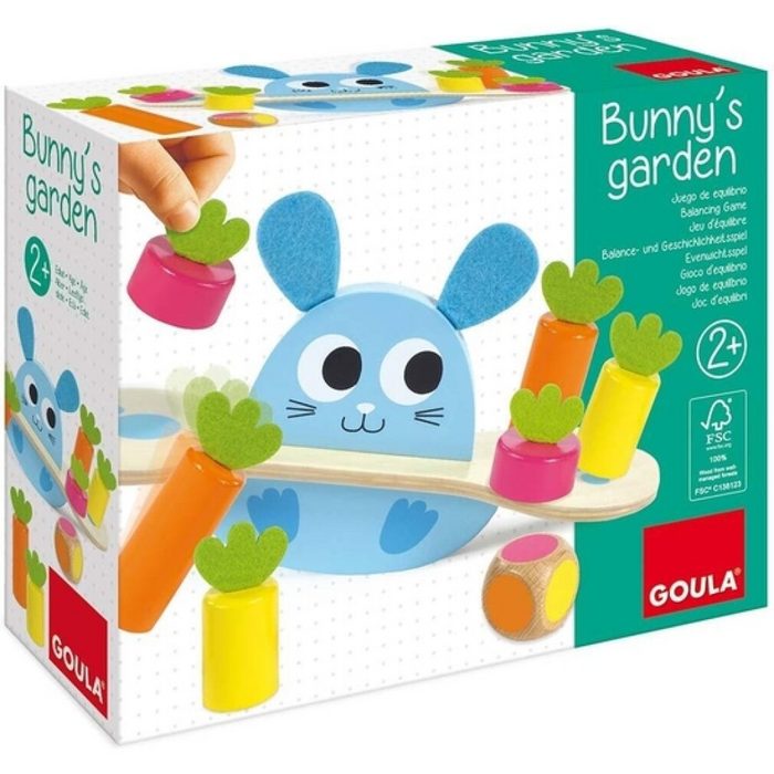 Goula Spiel balancierspiel Bunny's Garden Junior Holz 8-teilig