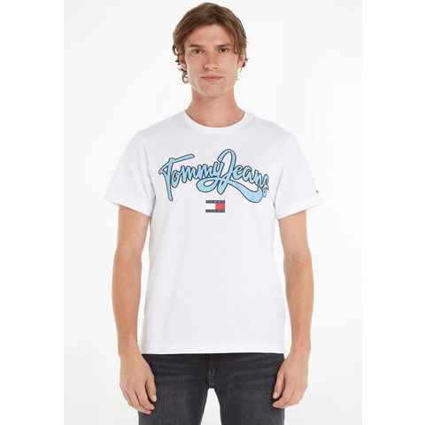 Tommy Jeans T-Shirt TJM REG COLLEGE POP TEXT TEE mit großem Logo-Frontmotiv