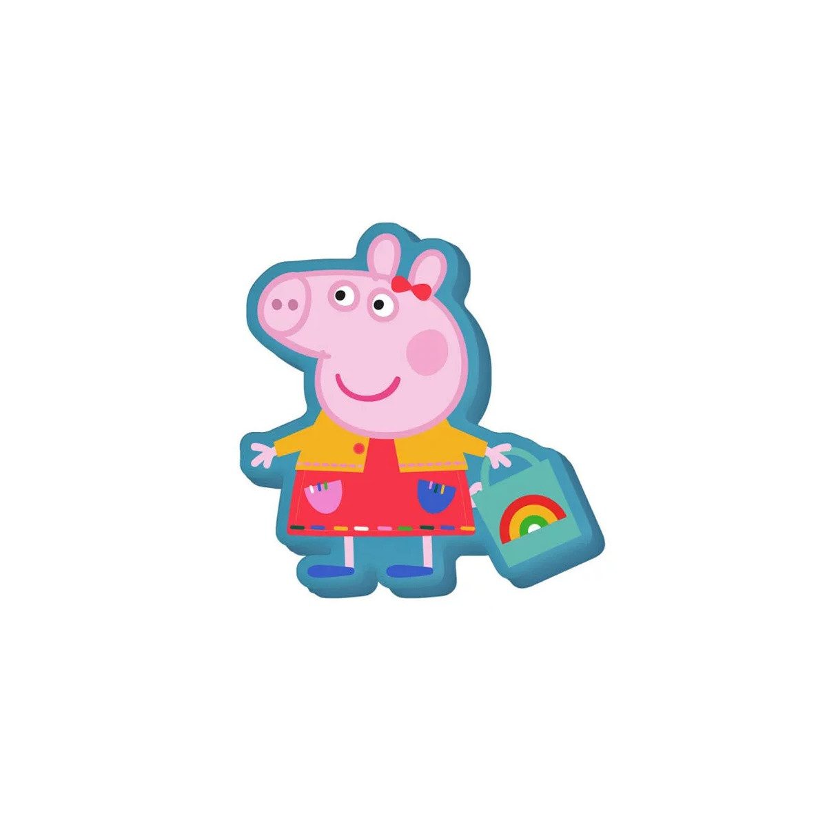 Peppa Pig Dekokissen Peppa Wutz Shopping Dekokissen 35 cm Samt
