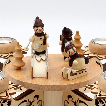SIGRO Adventskranz Holz Adventsleuchter, für 4 Teelichter