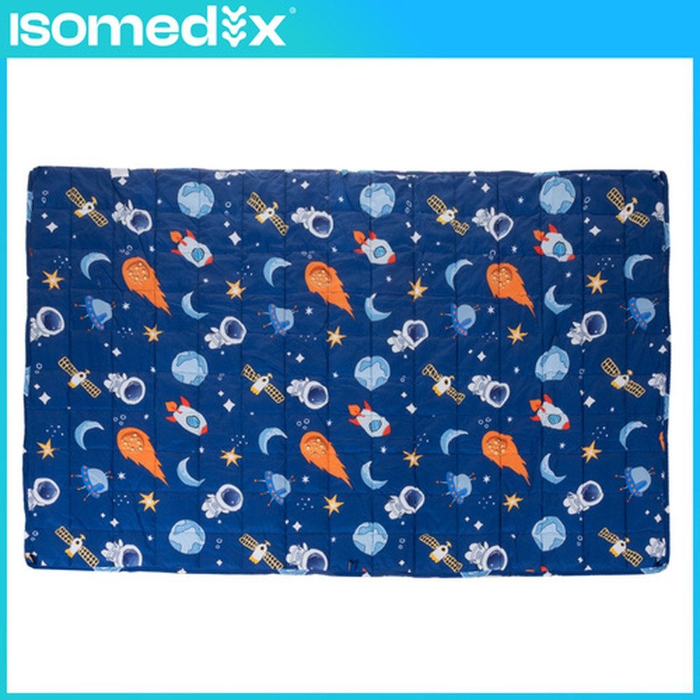 ISO TRADE Gewichtsdecke Kinder-Gewichsdecke 4 kg 100x150 cm, Füllung: Glasperlen, Bezug: Polyester, hypoallergene, geräuschlose Füllung, sanften Druck ohne Verr – Bild 4 von 5