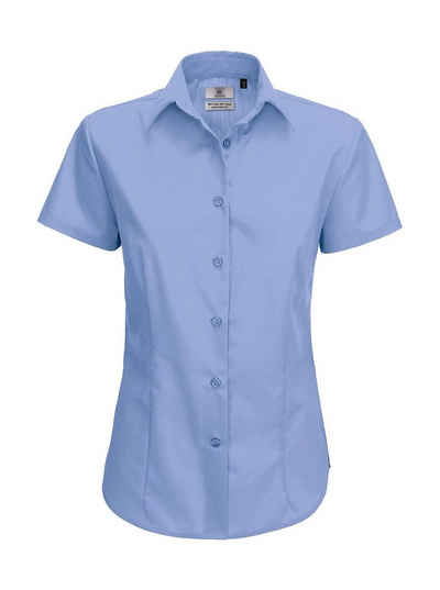 B&C Hemdbluse B&C Damen Business Bluse Oberteil T-Shirt Longsleeve Shirt kurzarm