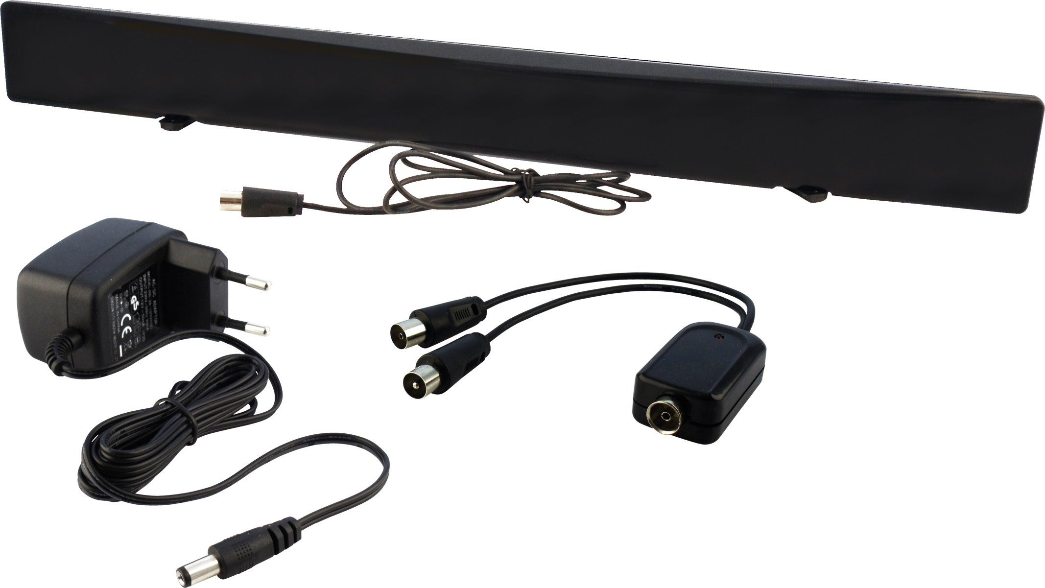 Schwaiger DTA1000 011 Innenantenne, integ. Verstärker, integ. Standfüßen, eingebauter LTE-Sperrfilter