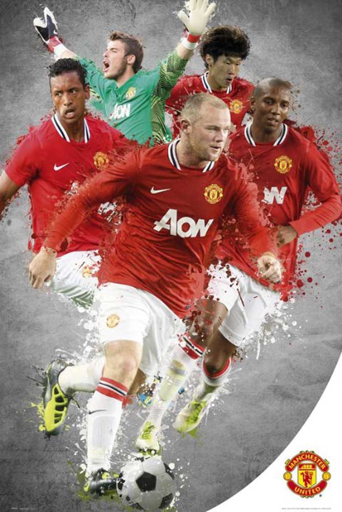 Poster Fußball - Poster - Manchester United Players 11/12