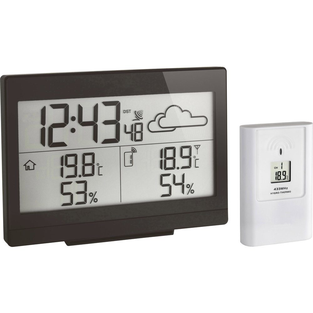 Wetterstation Funk-Wetterstation TFA Dostmann CASA 35.1135.01 Schwarz