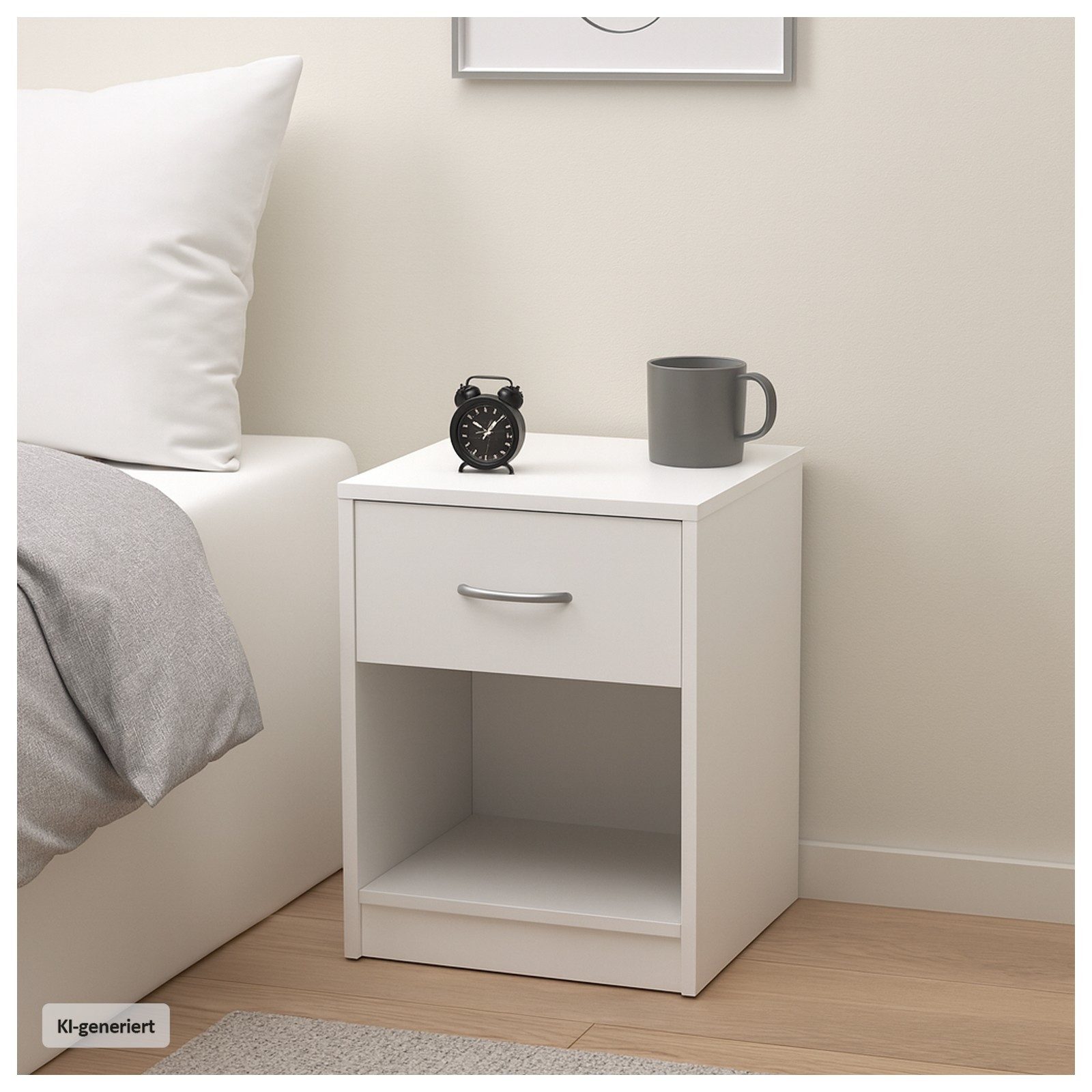 HTI-Line Nachtkommode Nachtschrank Nina mit Schublade (Stück, 1 St., 1 Nachtschrank), Nachttisch Nachtkommode Nachtkonsole