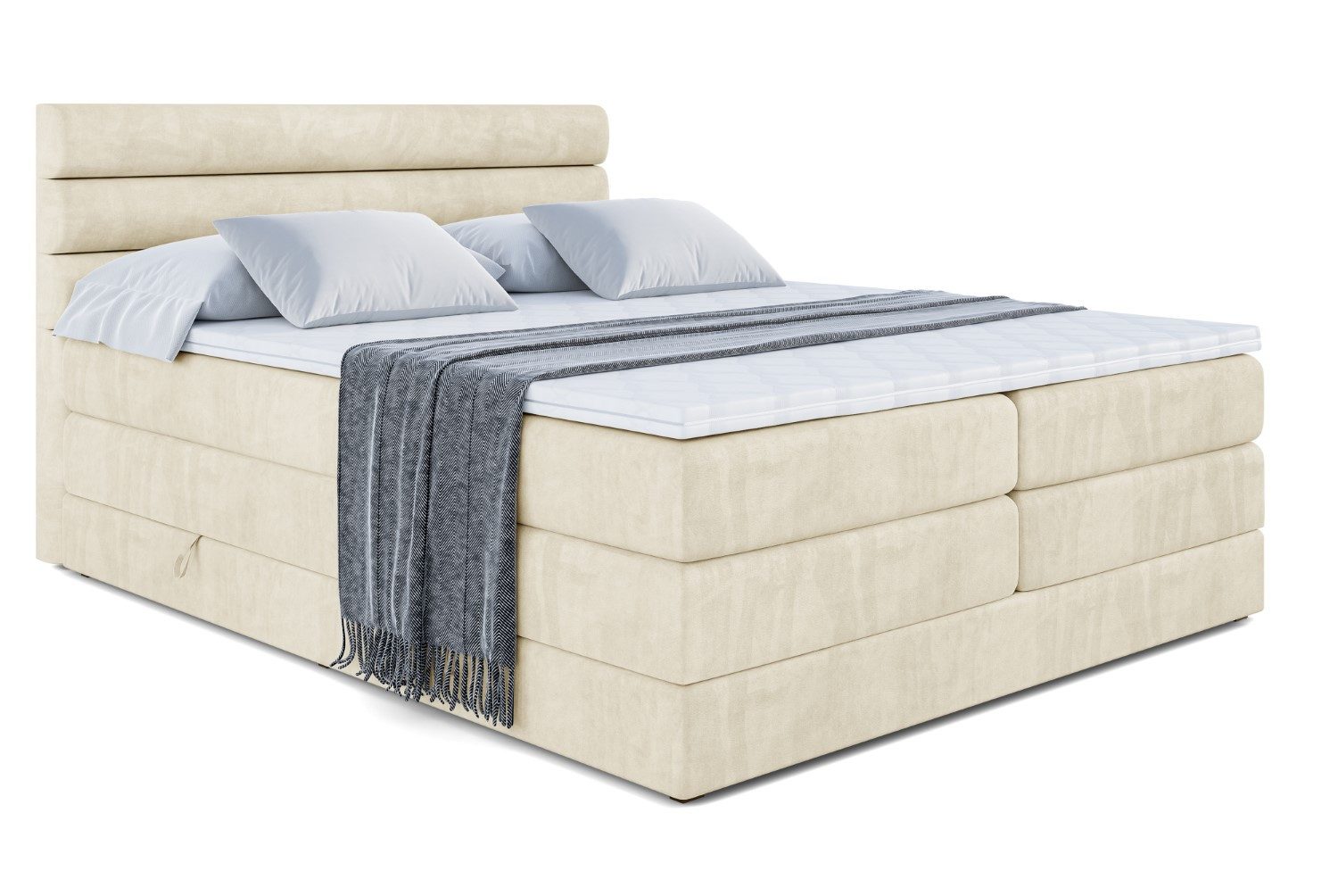 ALTDECOR Boxspringbett CELESTIA KING (Multipocket-Matratze H4, günstig online kaufen