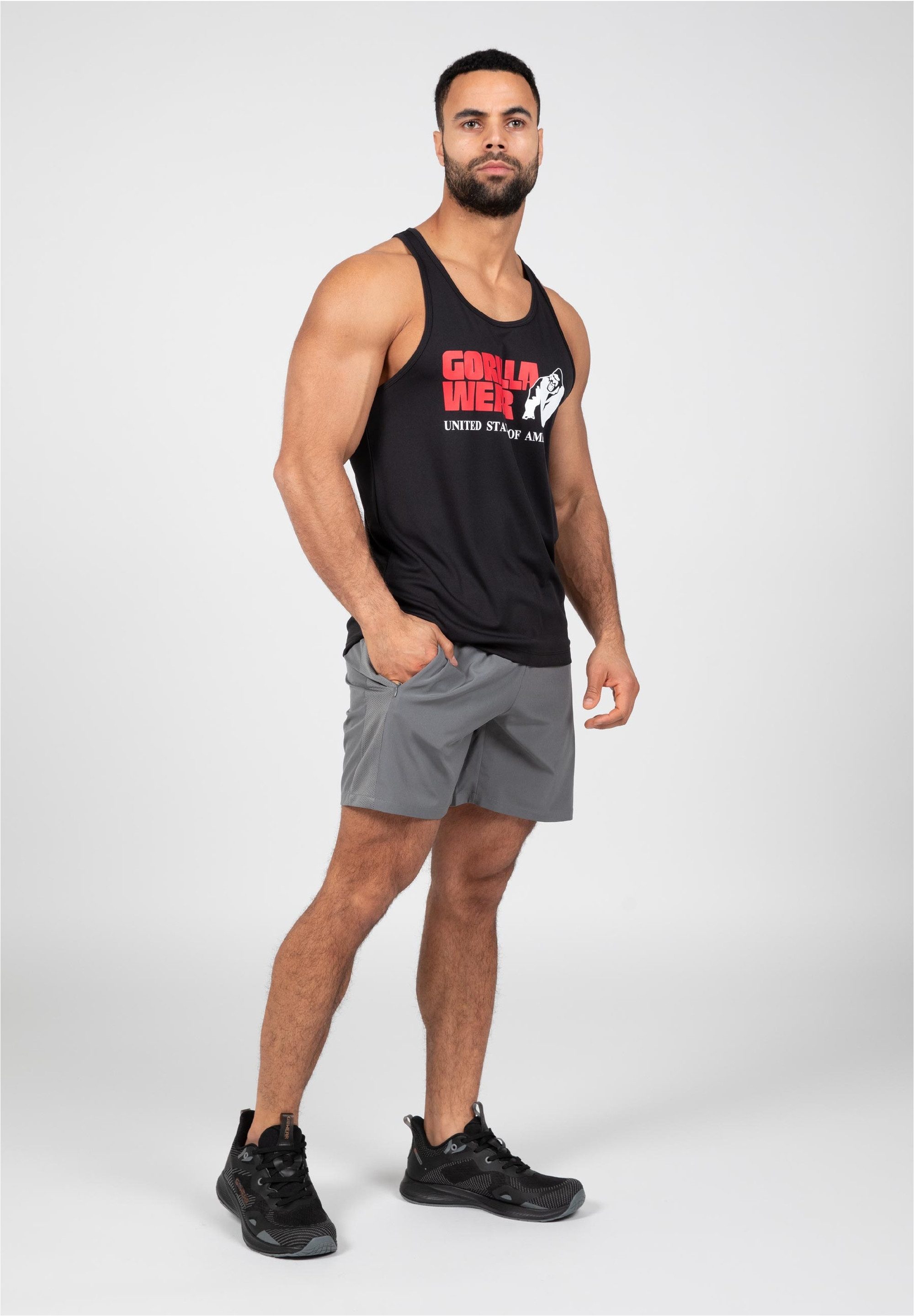 Gorilla Wear Muskelshirt mit großem Logoprint günstig online kaufen