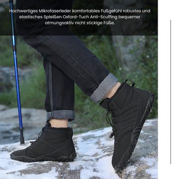 Daisred Winterstiefel Boots Schnürstiefel Wanderschuhe Outdoorschuhe Stiefel