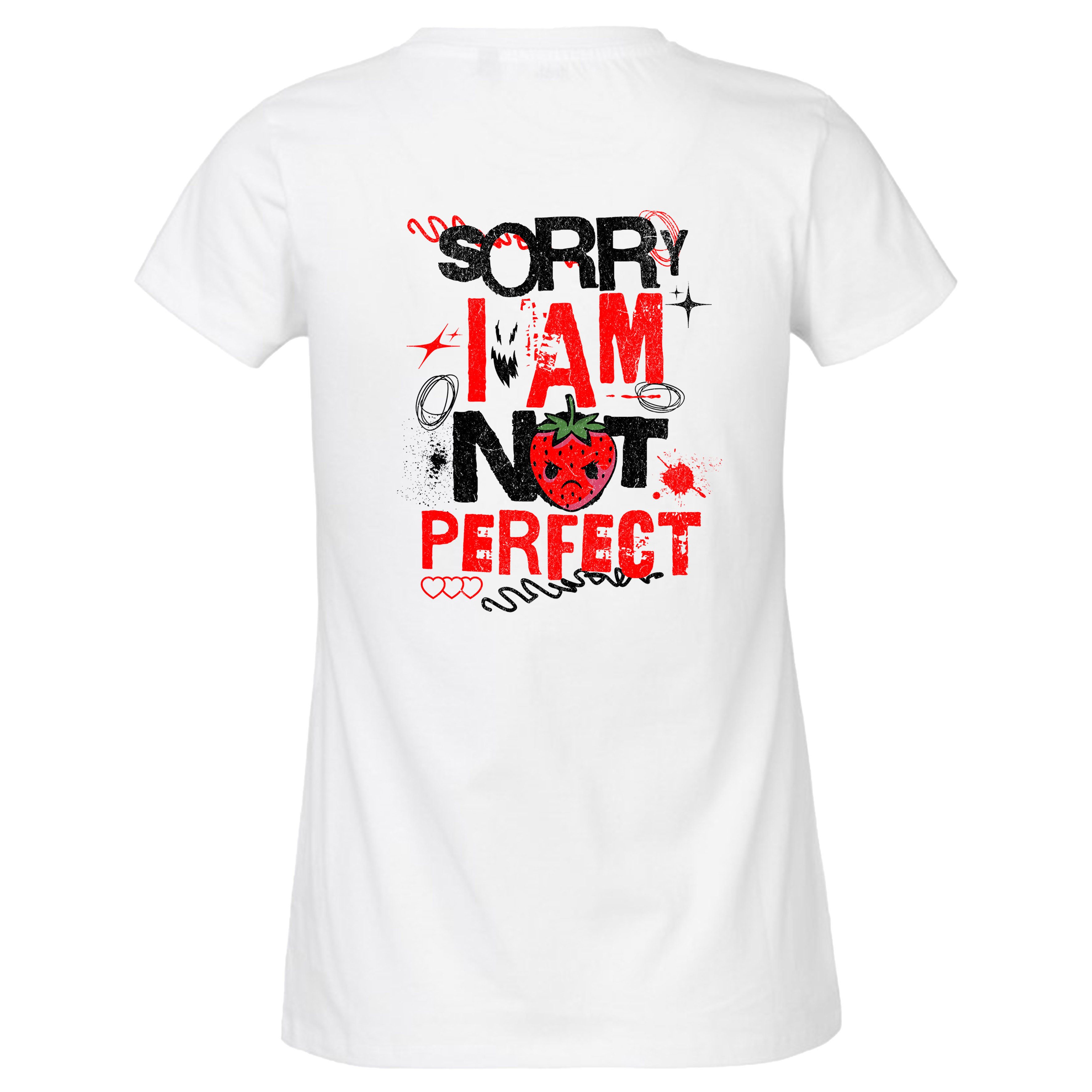 Banco T-Shirt Damen – "Sorry I Am Not Perfect" Aufdruck Urban Style – Somme günstig online kaufen