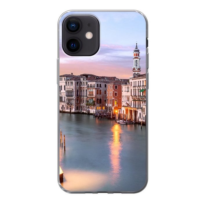 MuchoWow Handyhülle Der Canal Grande in Venedig Handyhülle Apple iPhone 12 Smartphone-Bumper Print Handy