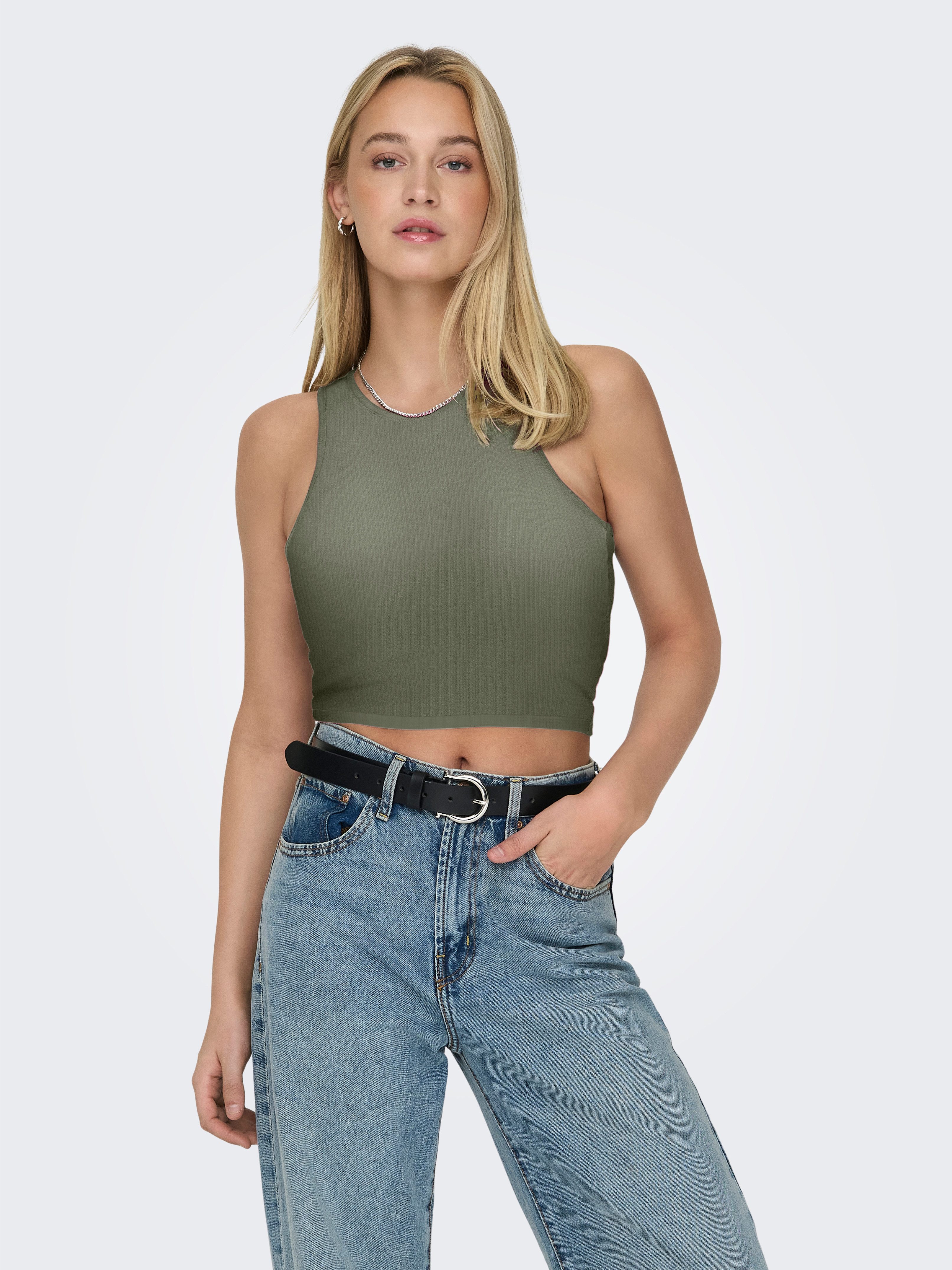 ONLY Crop-Top ONLBELIA S/L CROP TOP günstig online kaufen